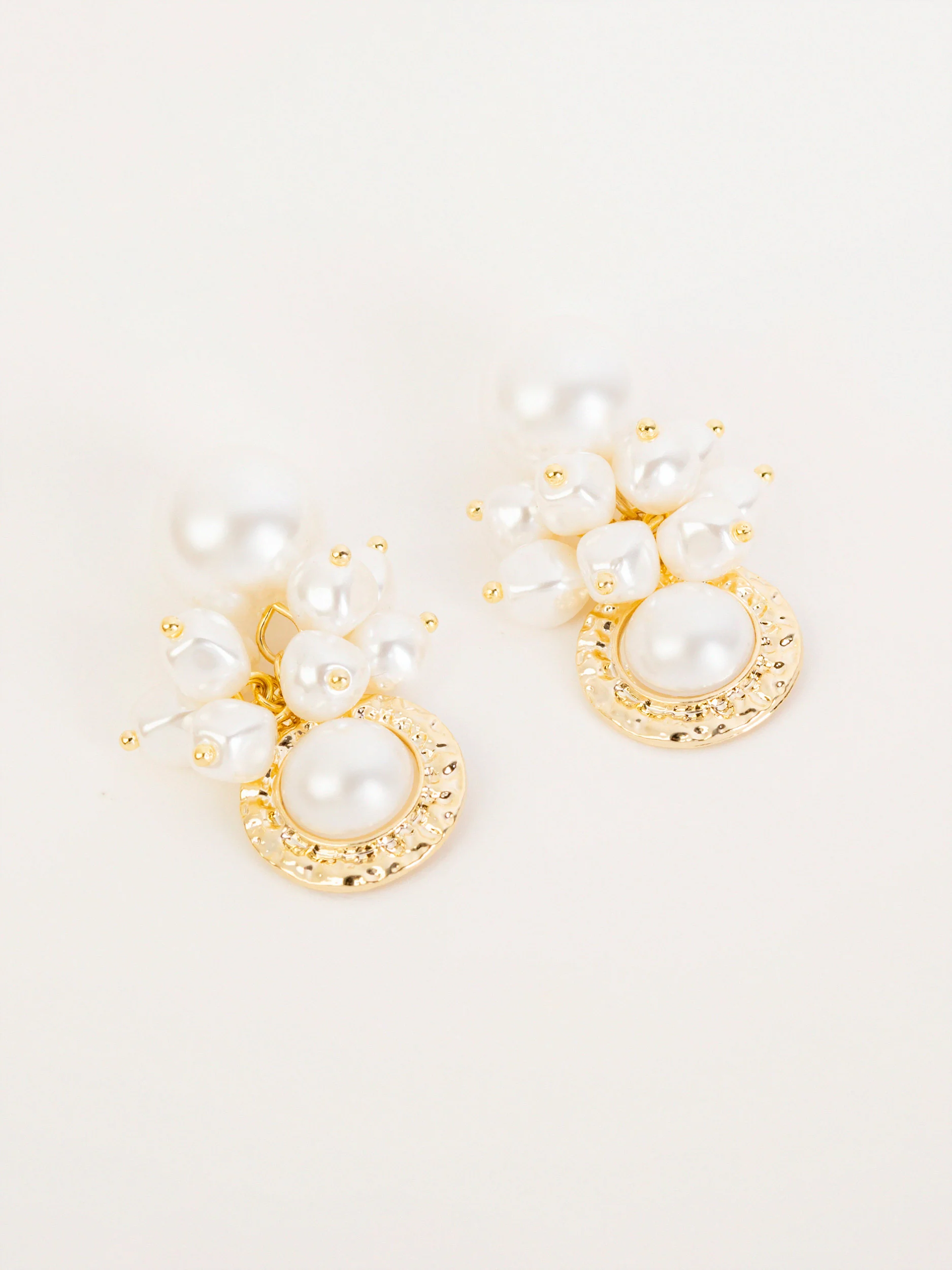 Pearl Cluster Earrings - Image 2