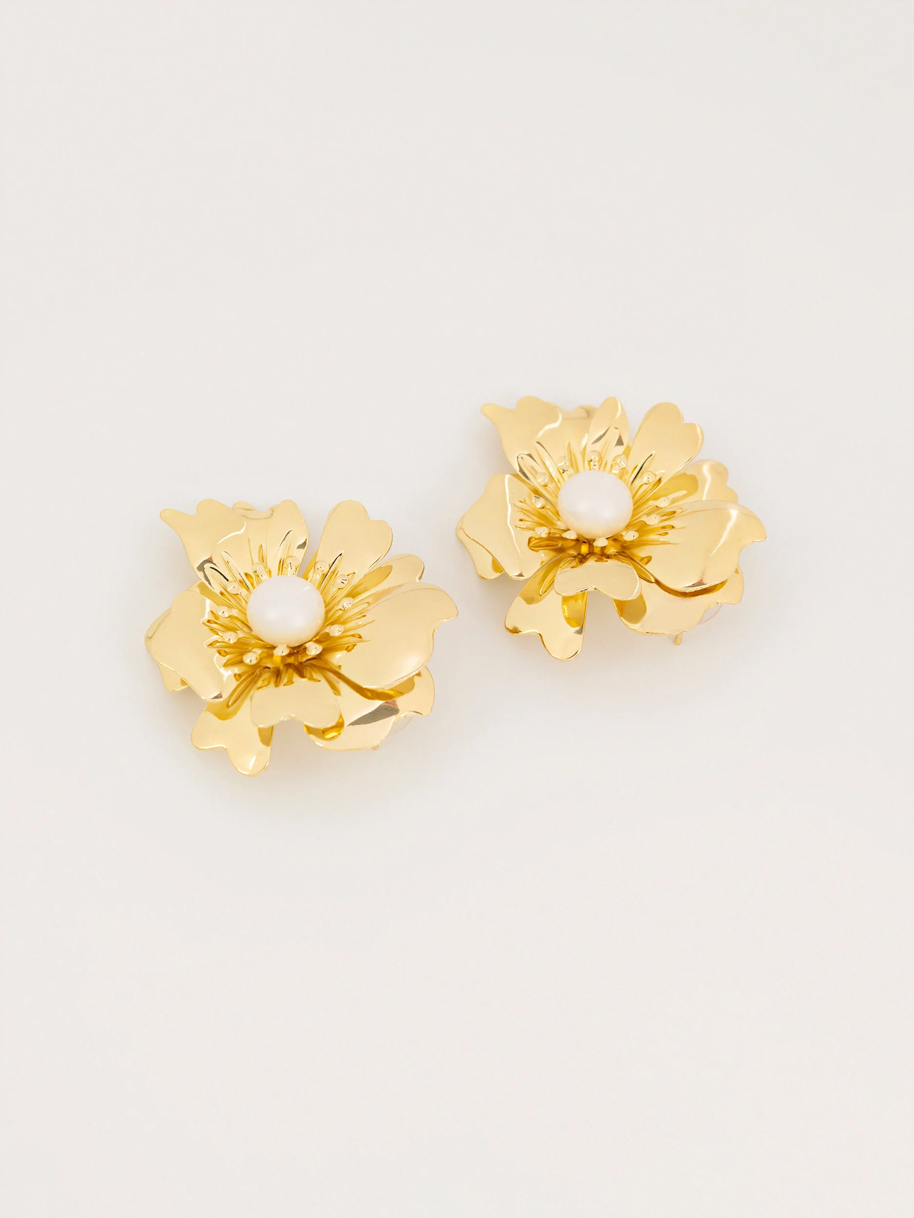 Floral Stud Earrings - Image 2