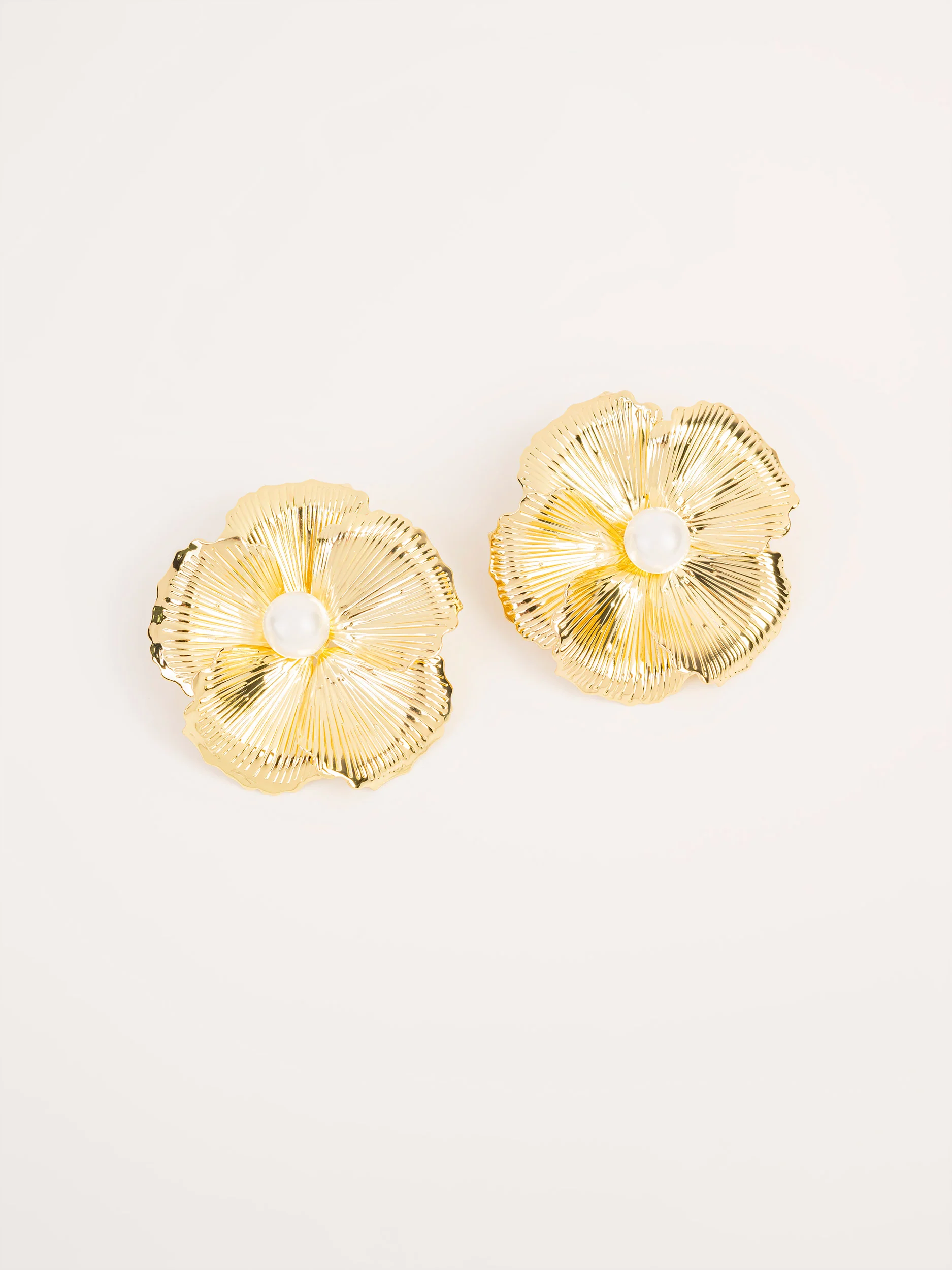 Floral Stud Earrings - Image 2