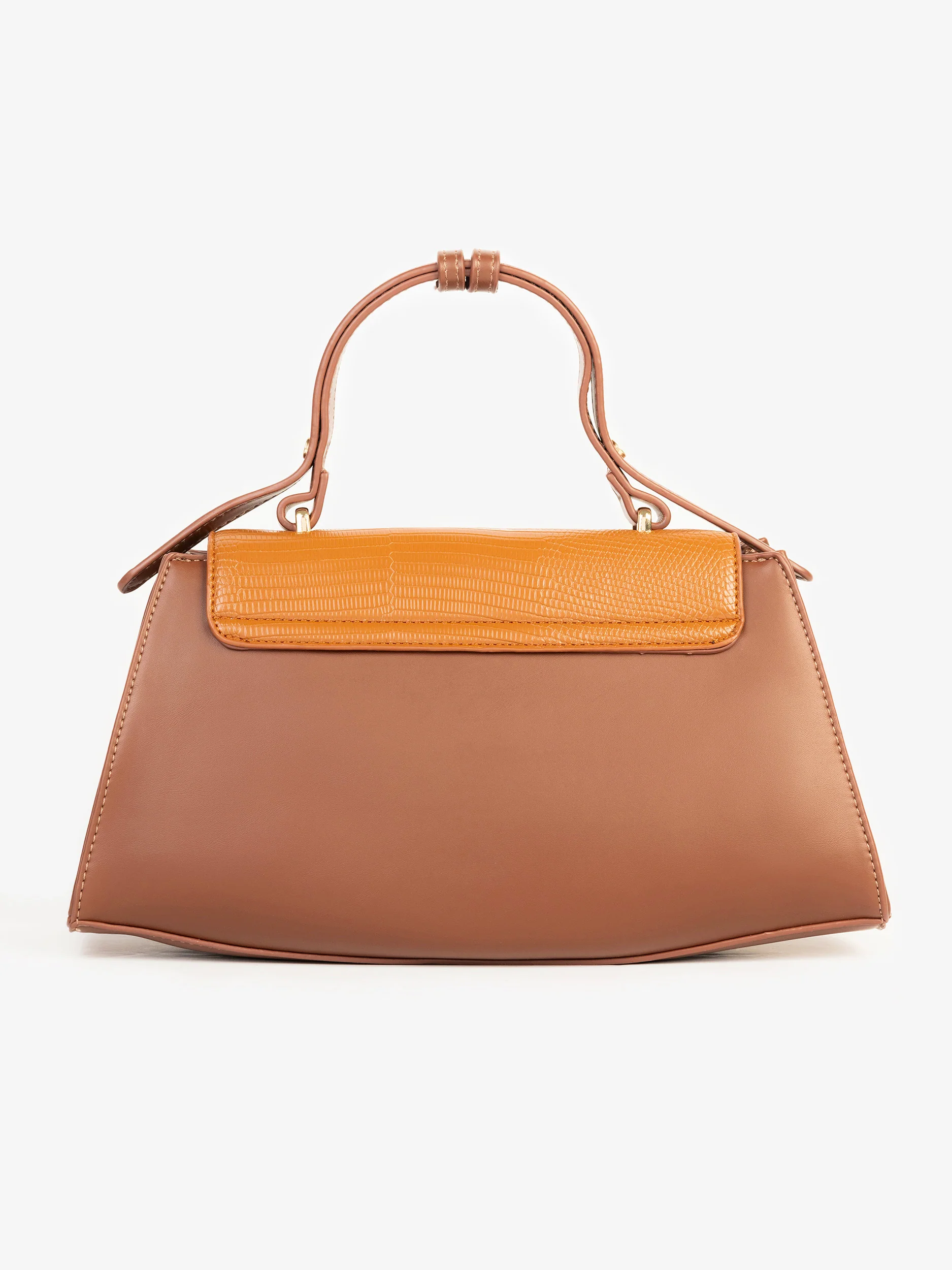 Two-tone Textured Handbag - Image 4