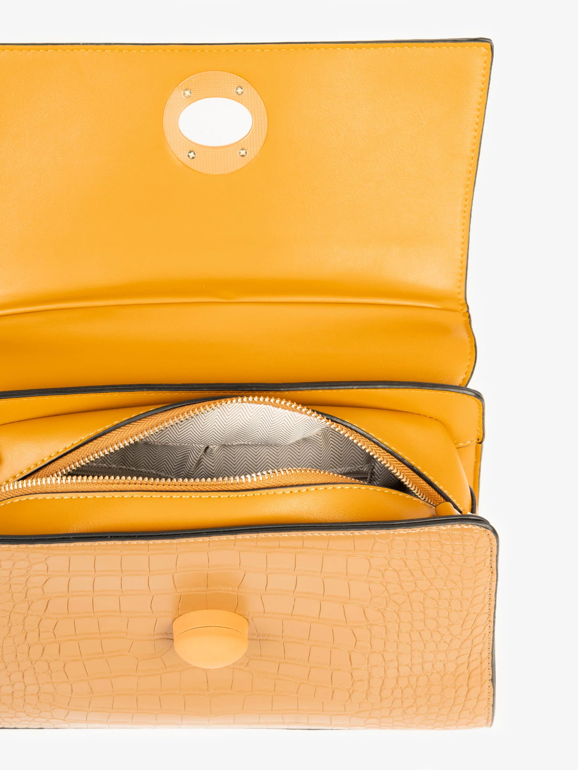 Two-tone Textured Handbag - Image 4
