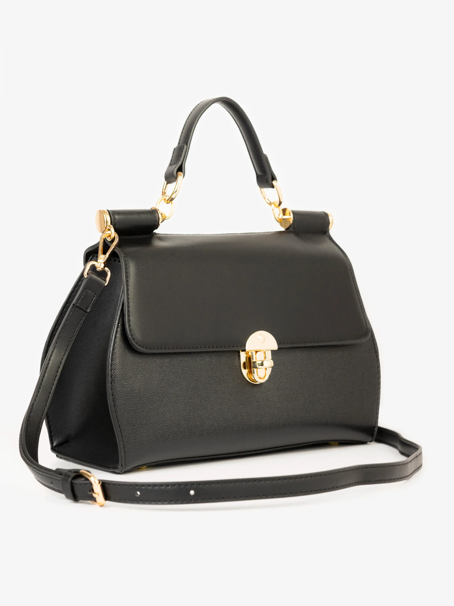 Two-tone Textured Handbag - Image 2