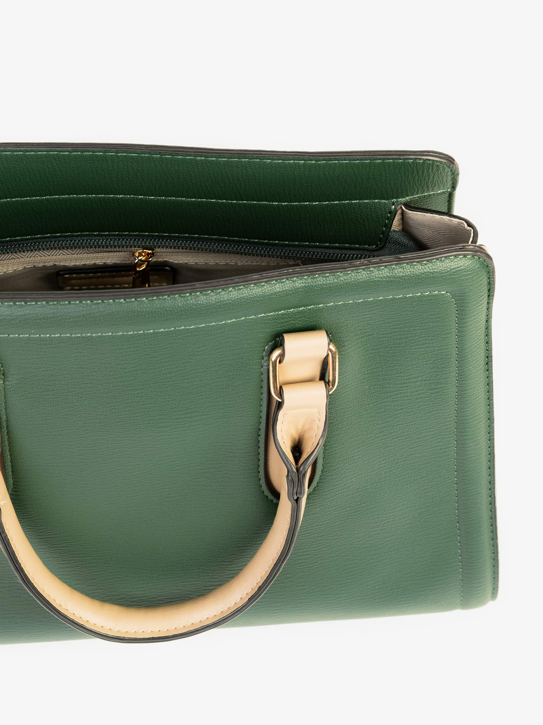 Two-tone Classic Handbag - Image 4
