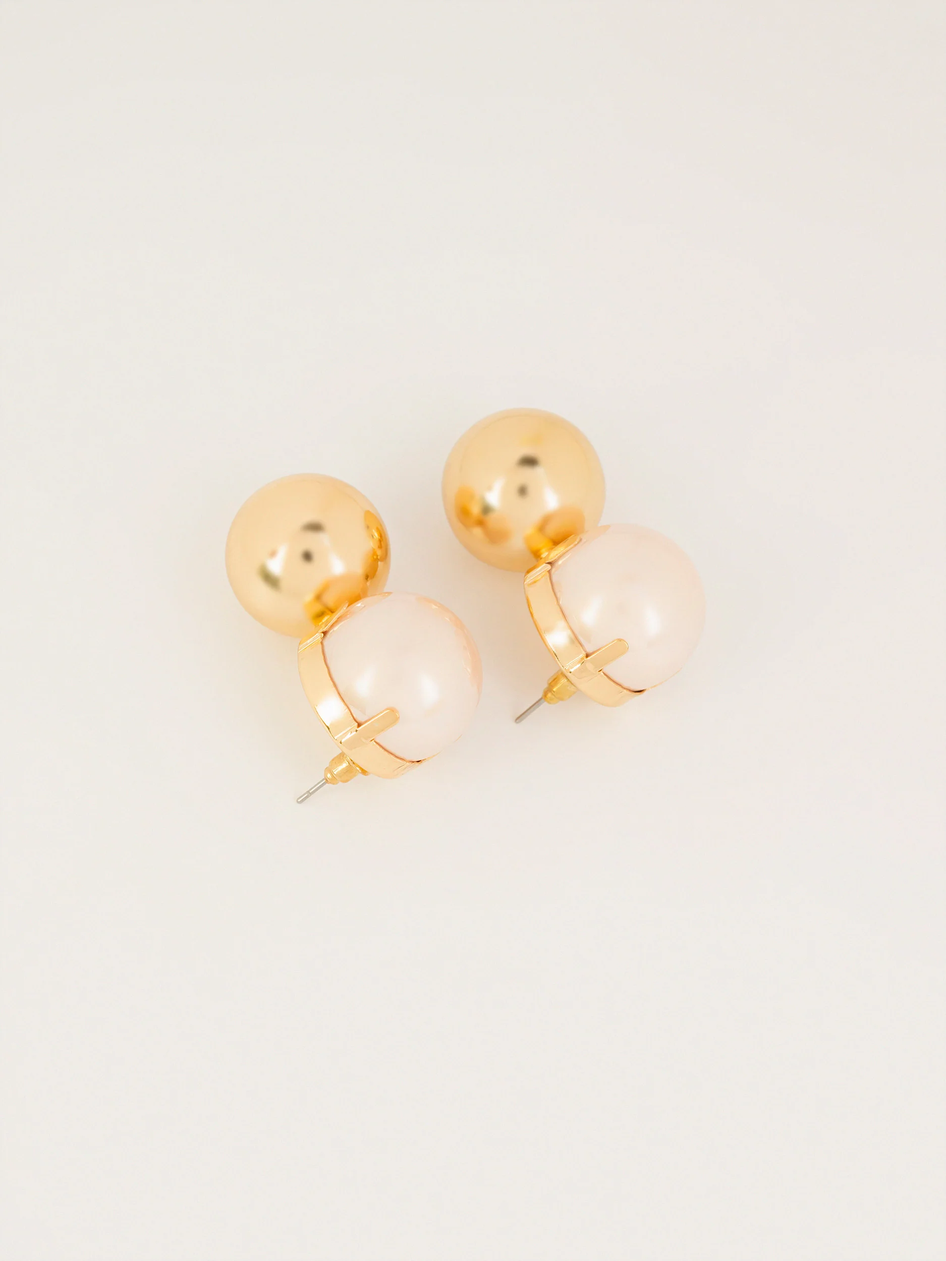 Sphere Stud Earrings - Image 2