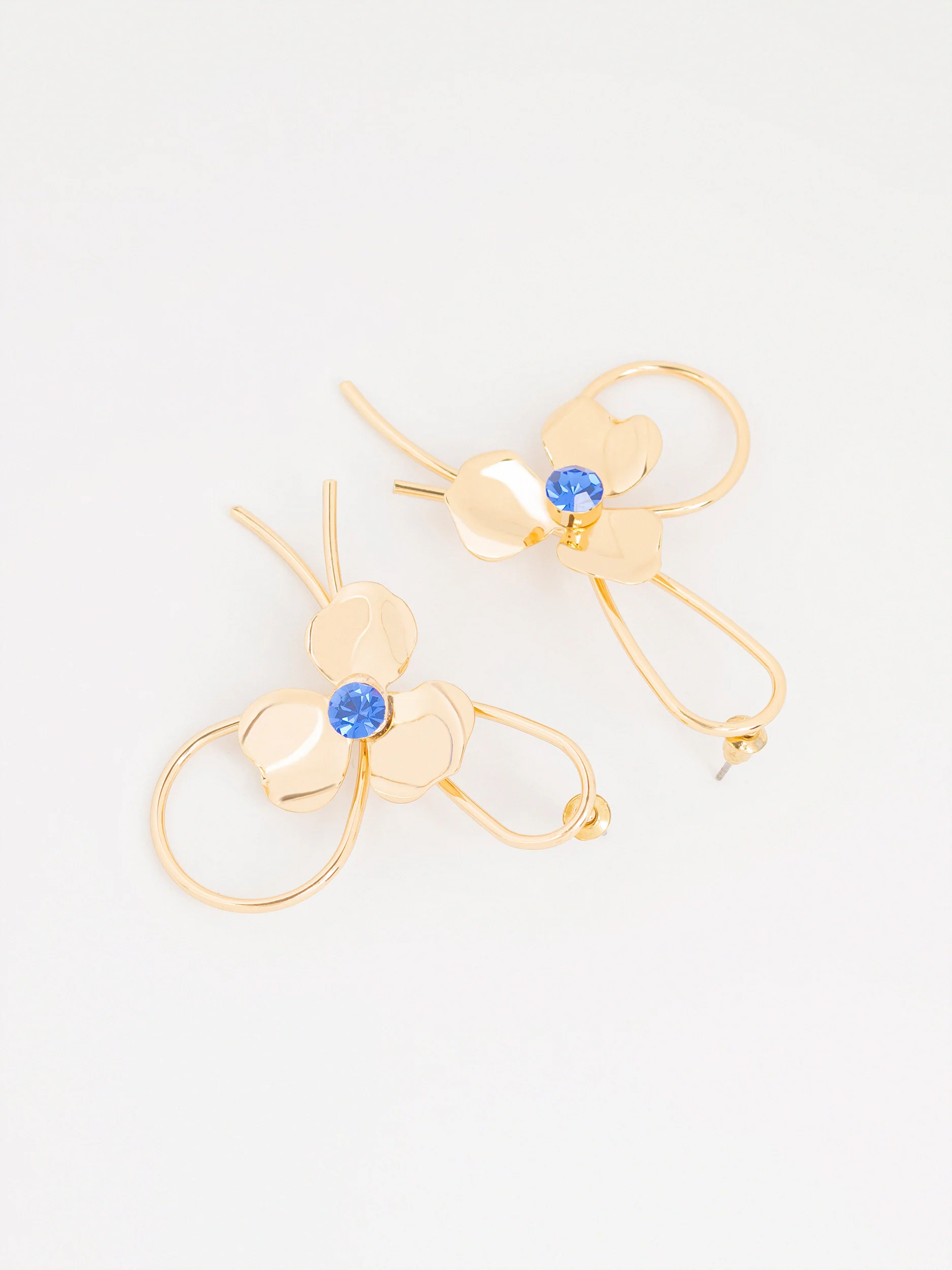 Floral Loop Earrings - Image 2