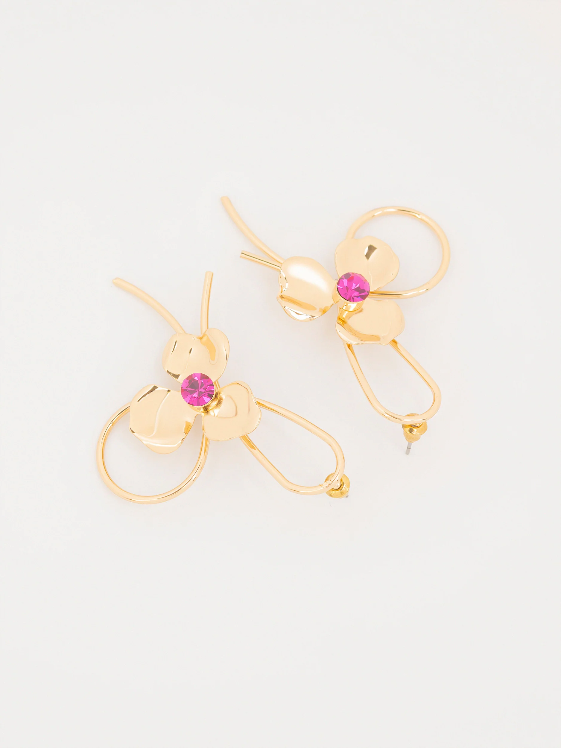 Floral Loop Earrings - Image 2