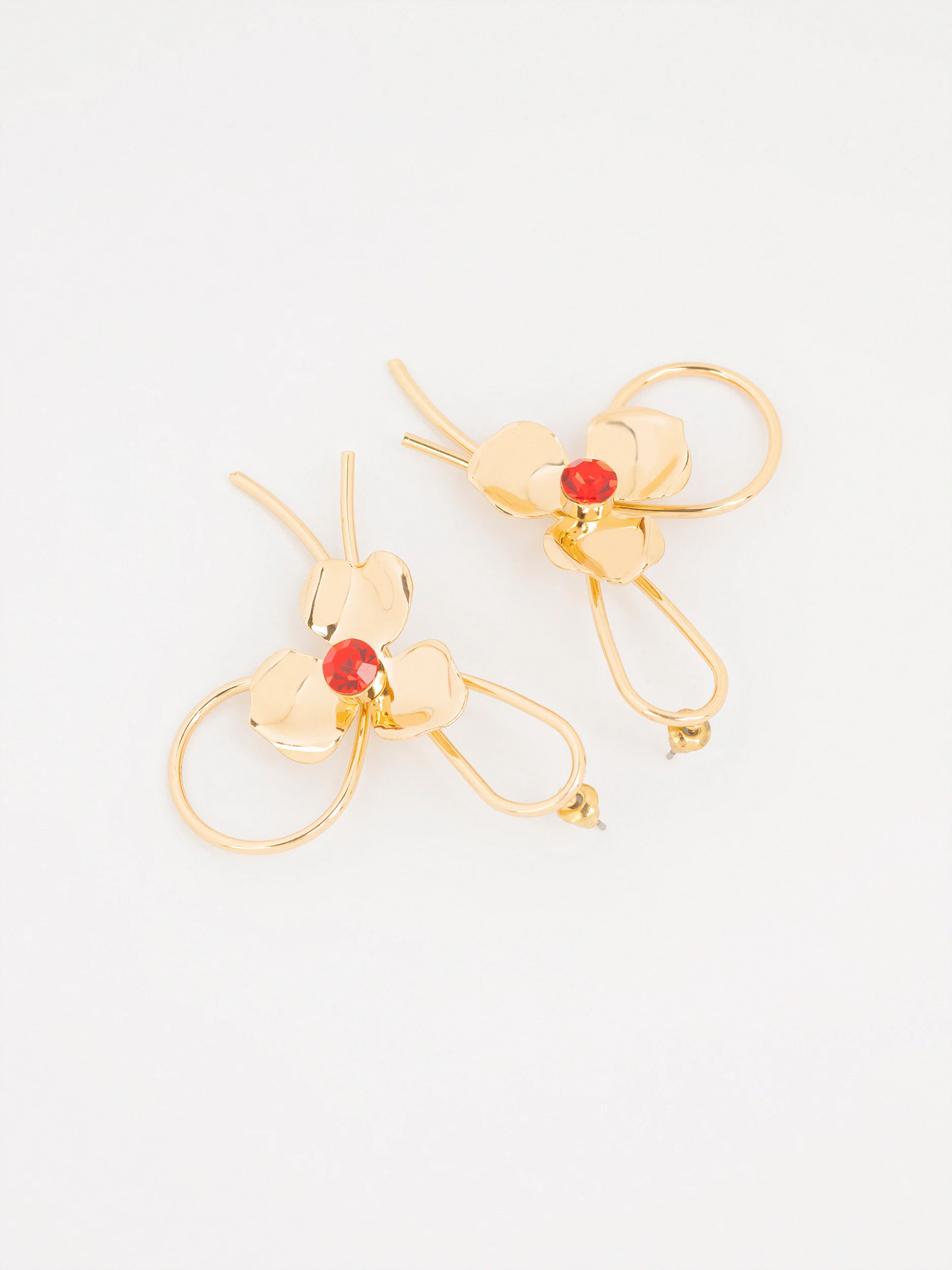 Floral Loop Earrings - Image 2