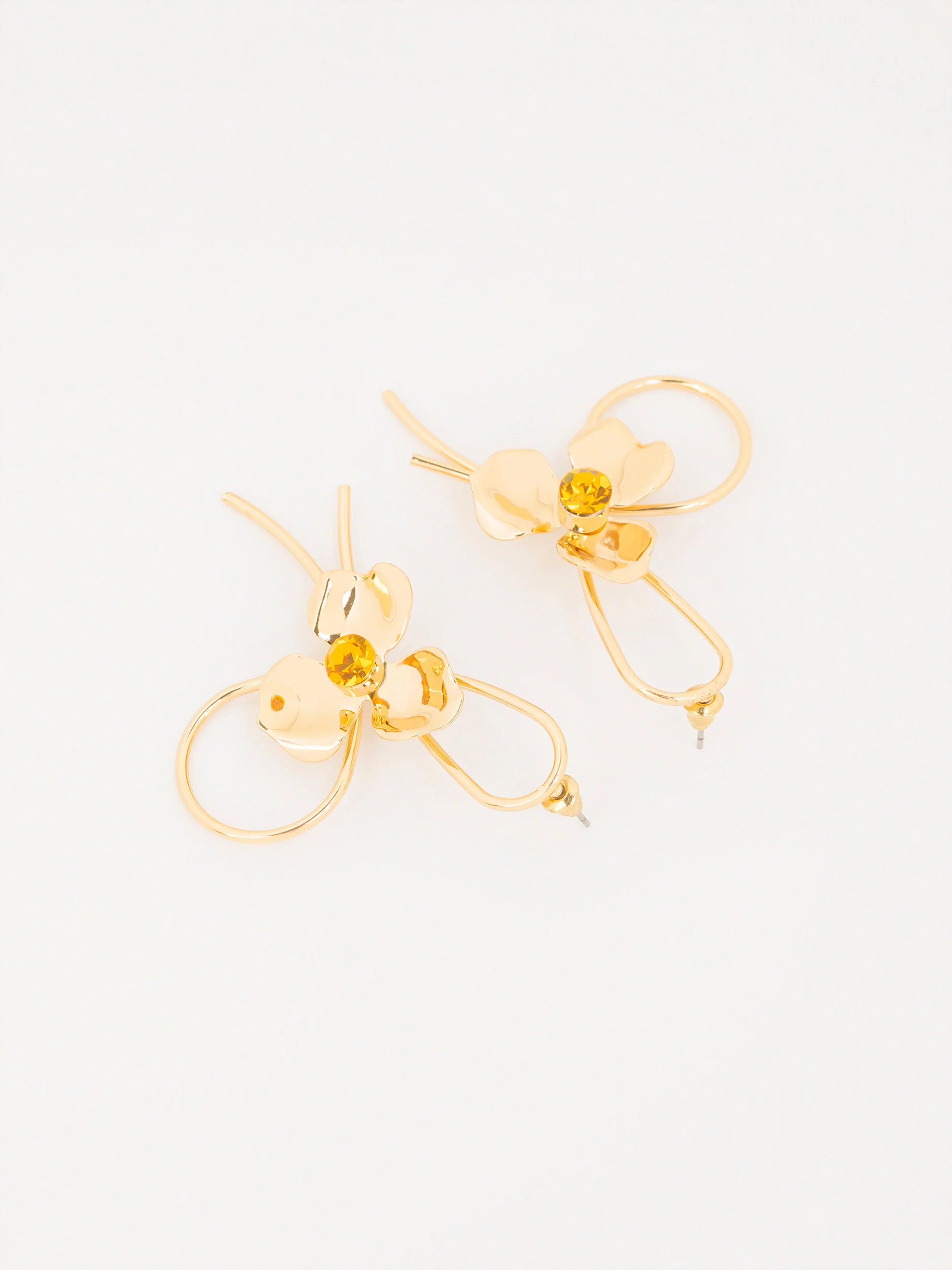 Floral Loop Earrings - Image 2