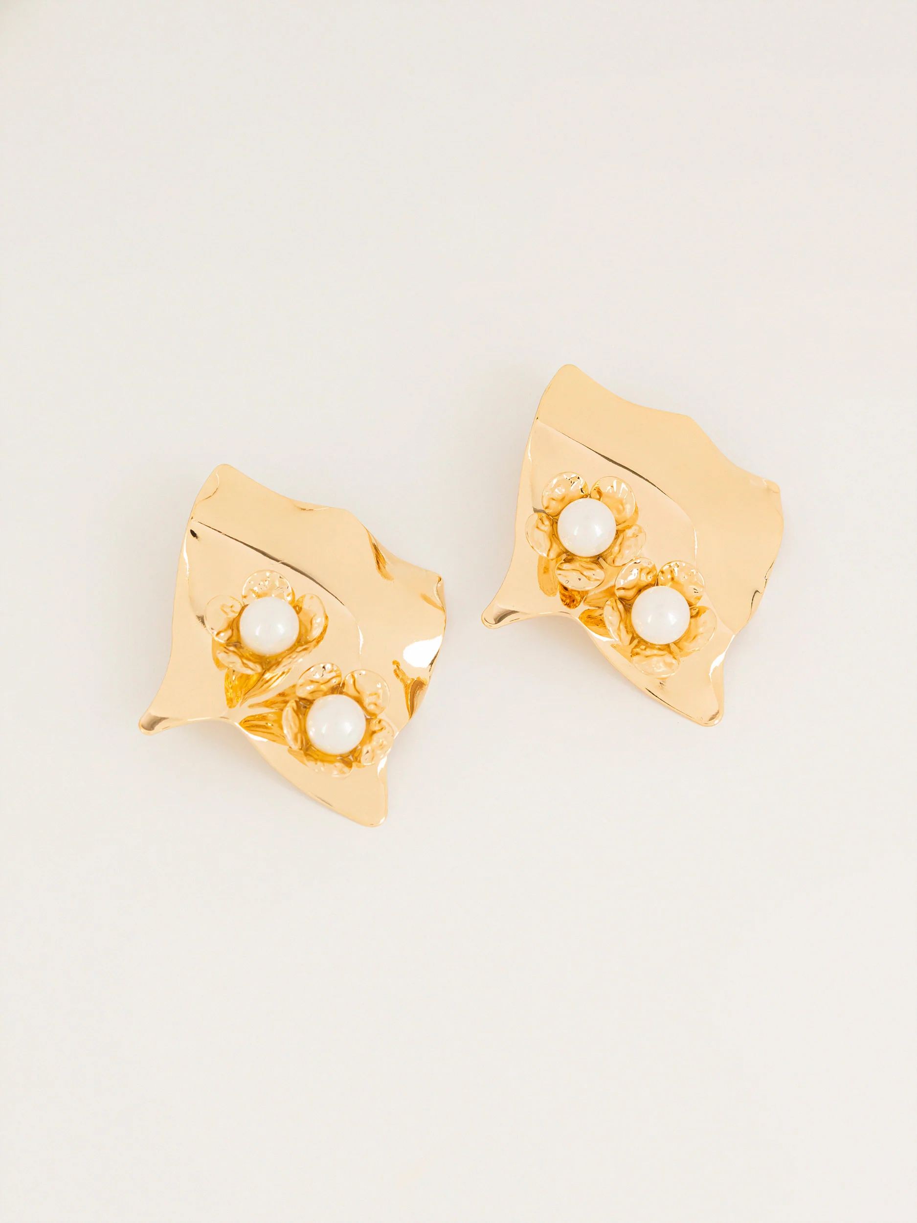 Floral Irregular Earrings - Image 2