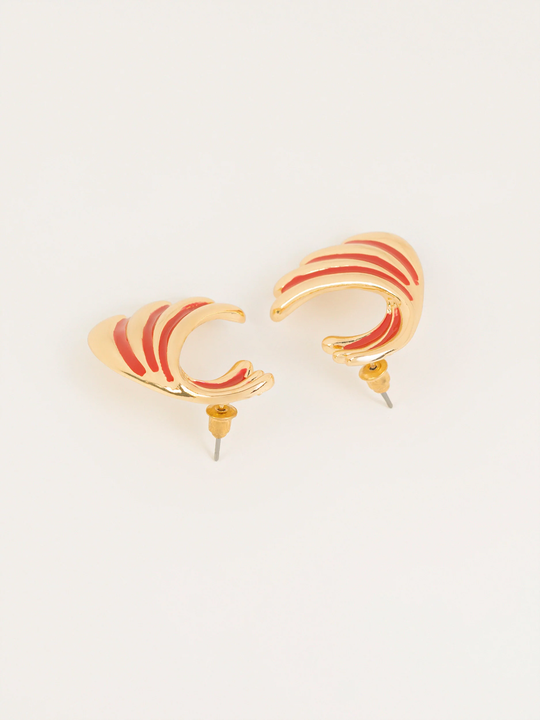 Wave Stud Earrings - Image 2