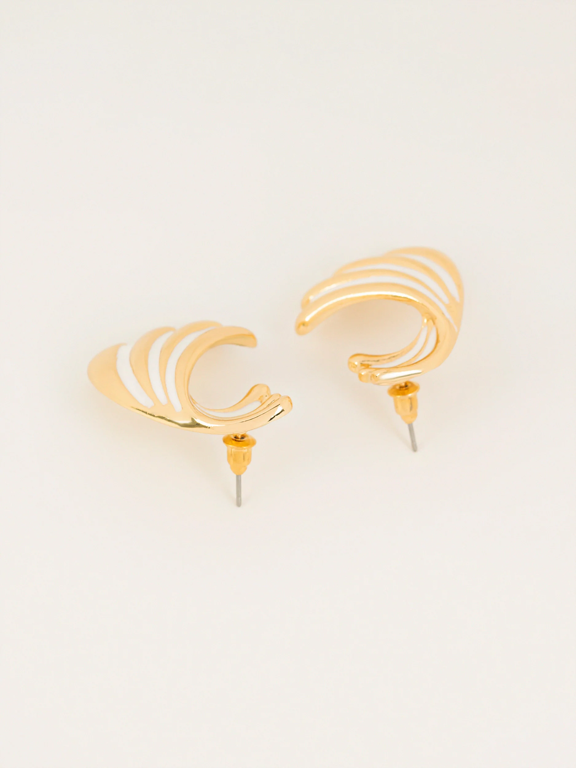Wave Stud Earrings - Image 2