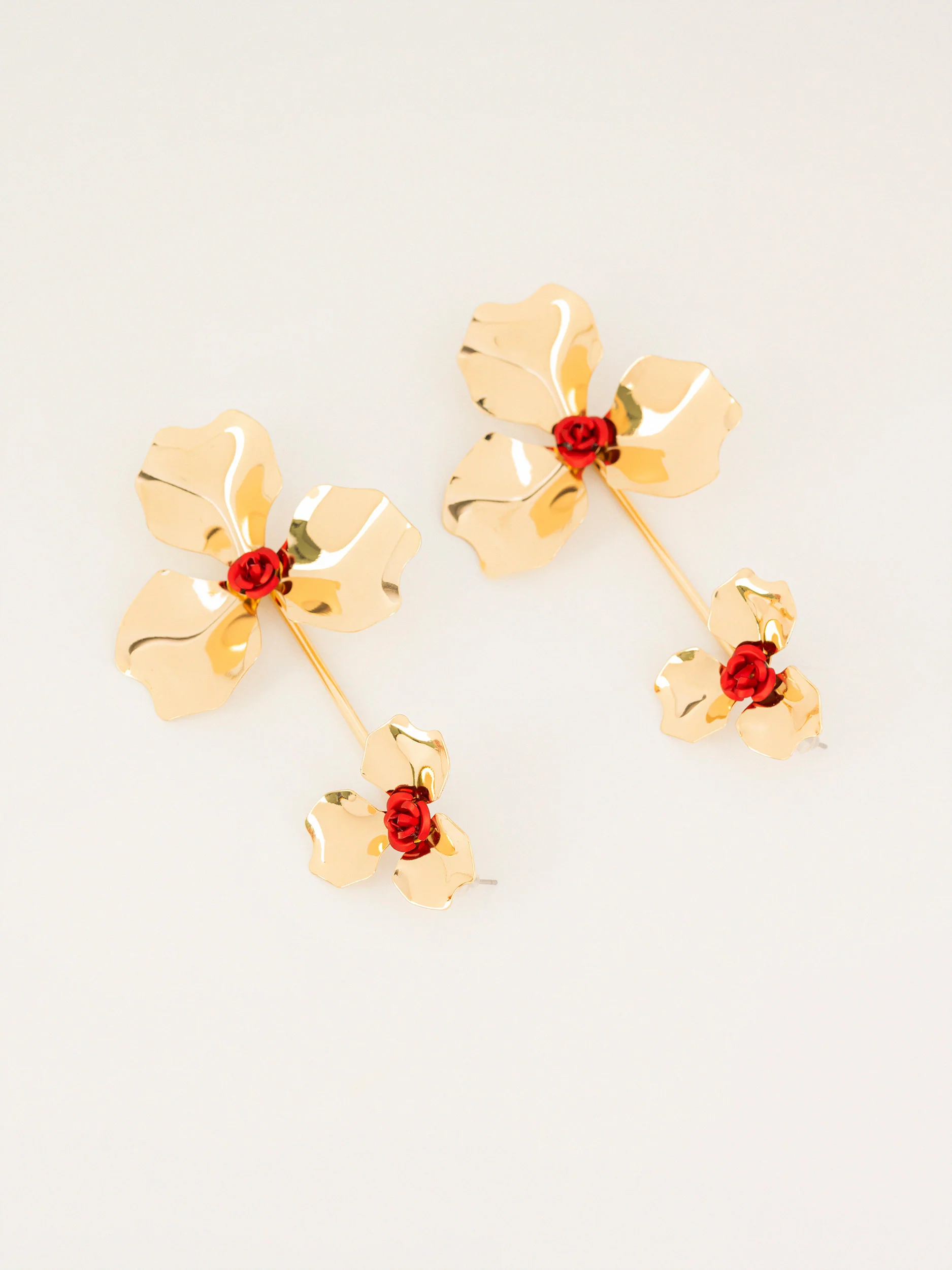 Floral Drop Earrings - Image 2