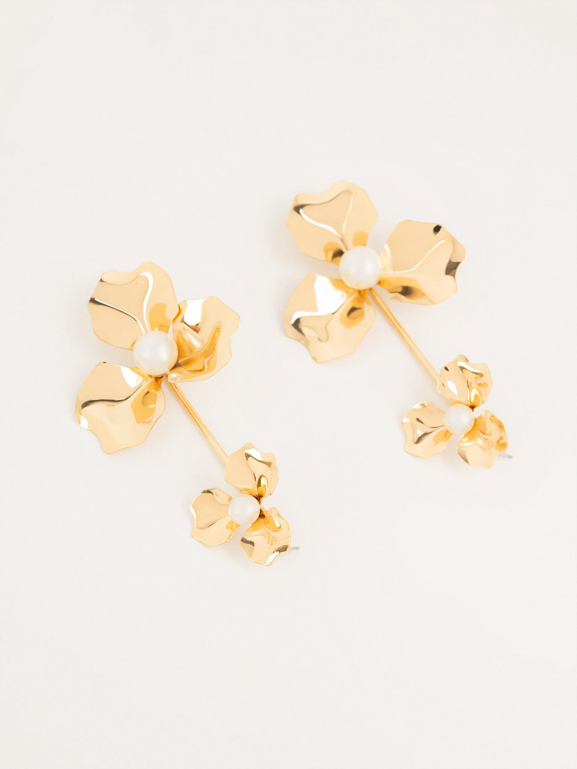 Floral Drop Earrings - Image 2