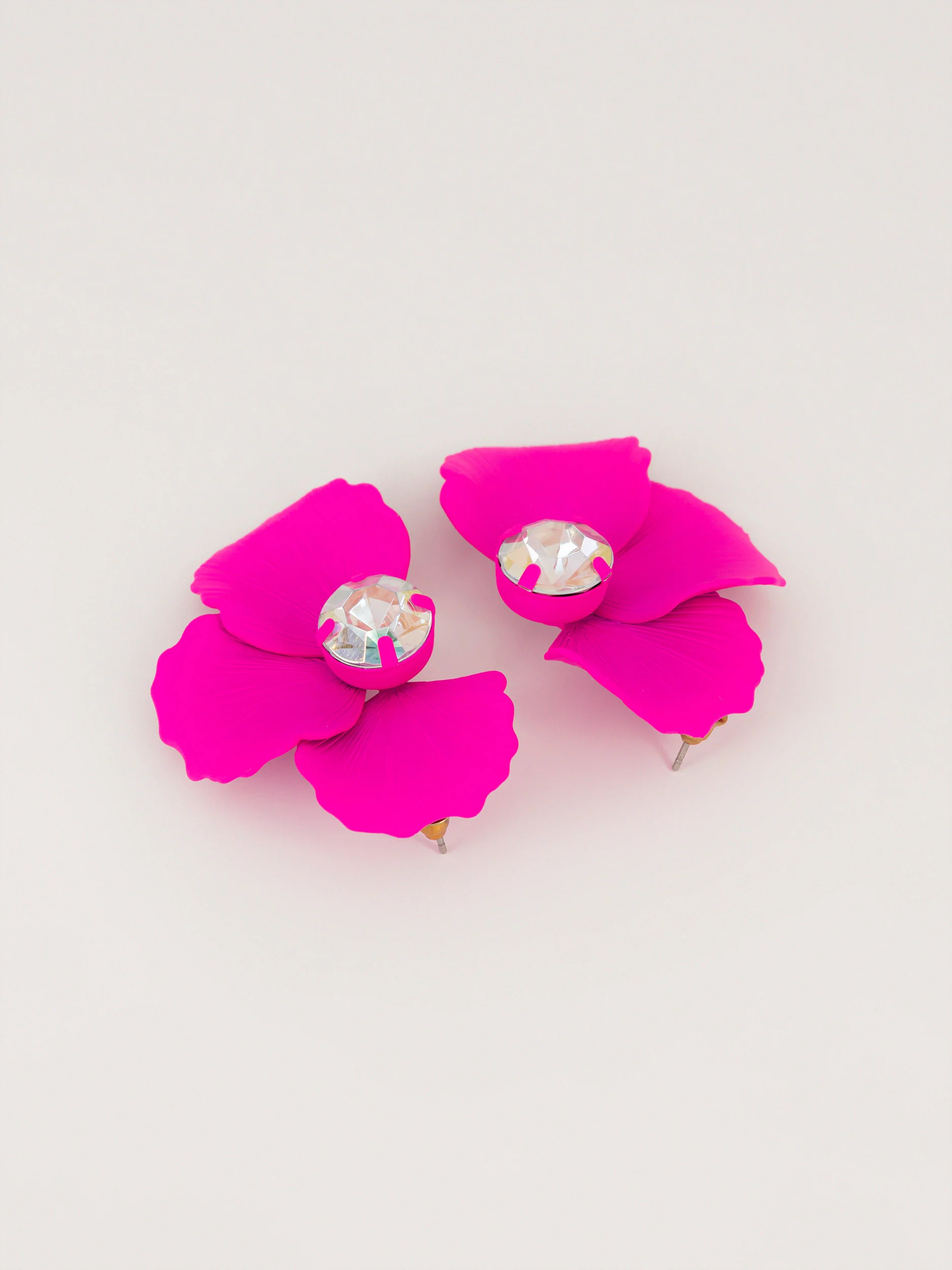 Floral Pearl Stud Earrings - Image 2