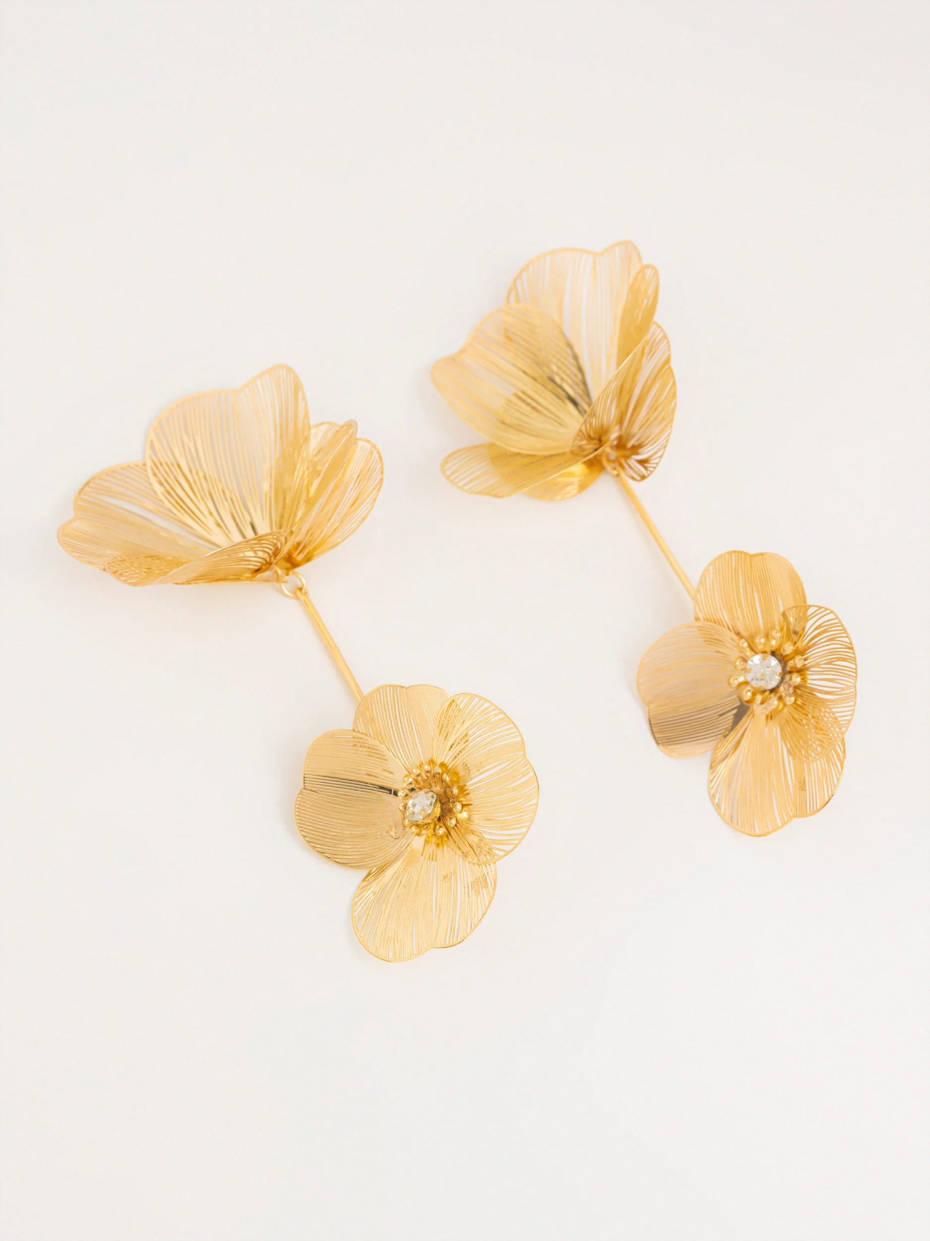 Floral Drop Earrings - Image 2