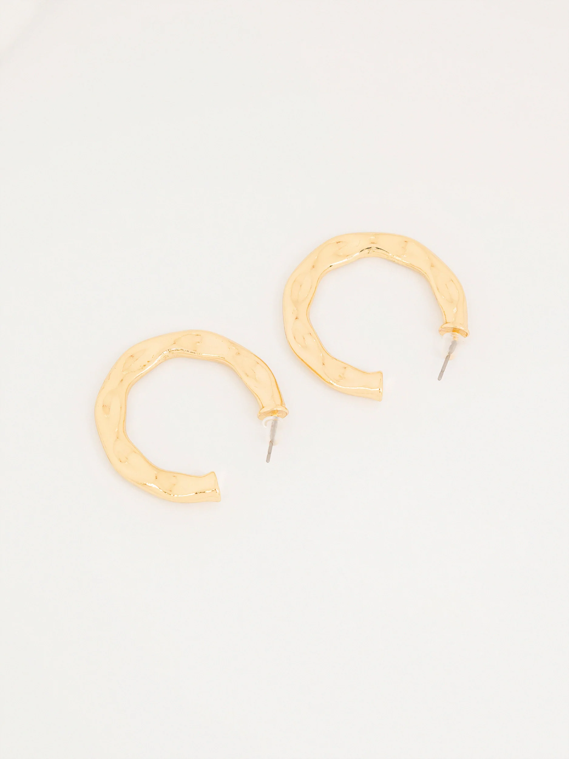 Textured Hoop Earrings - Image 2