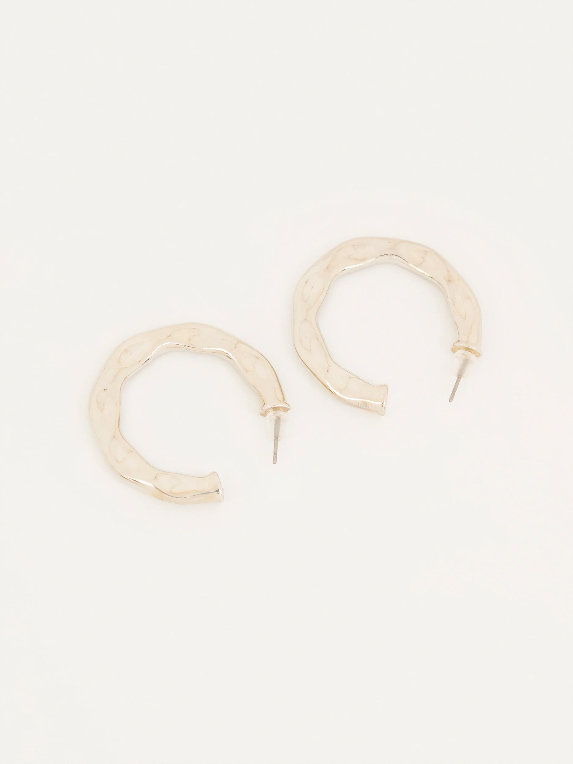Textured Hoop Earrings - Image 2