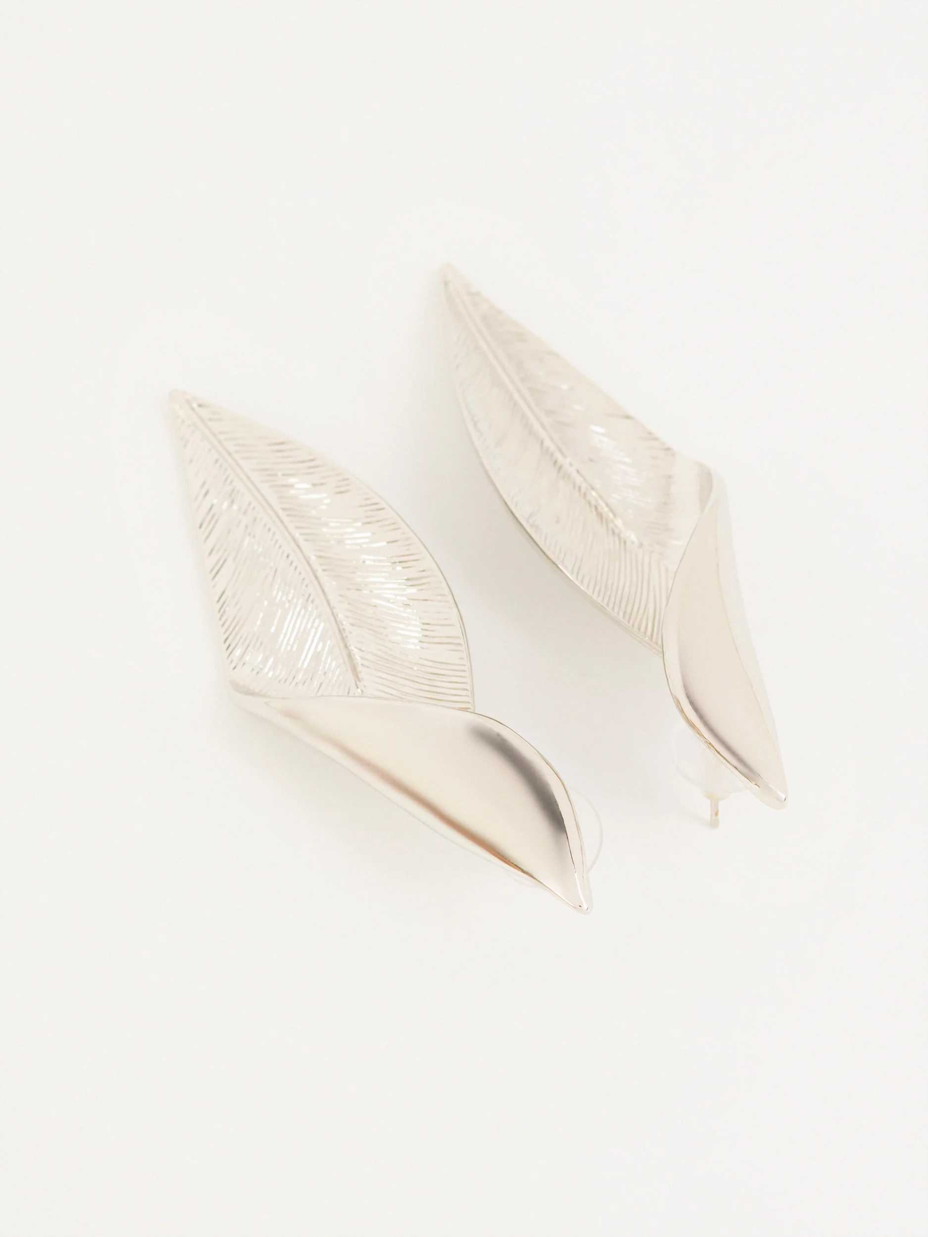 Curve Leaf Earrings - Image 2