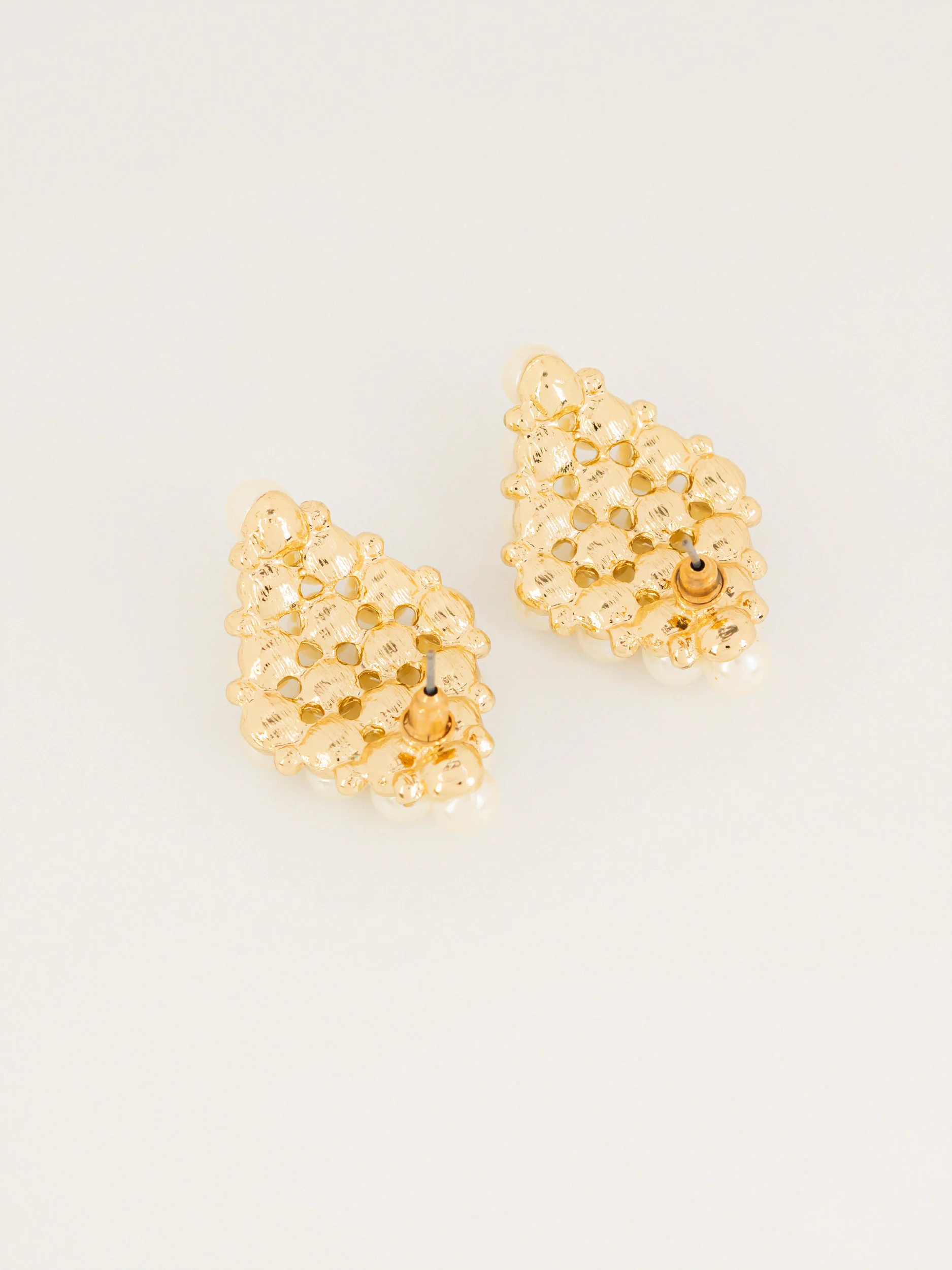Cluster Pearl Earrings - Image 3
