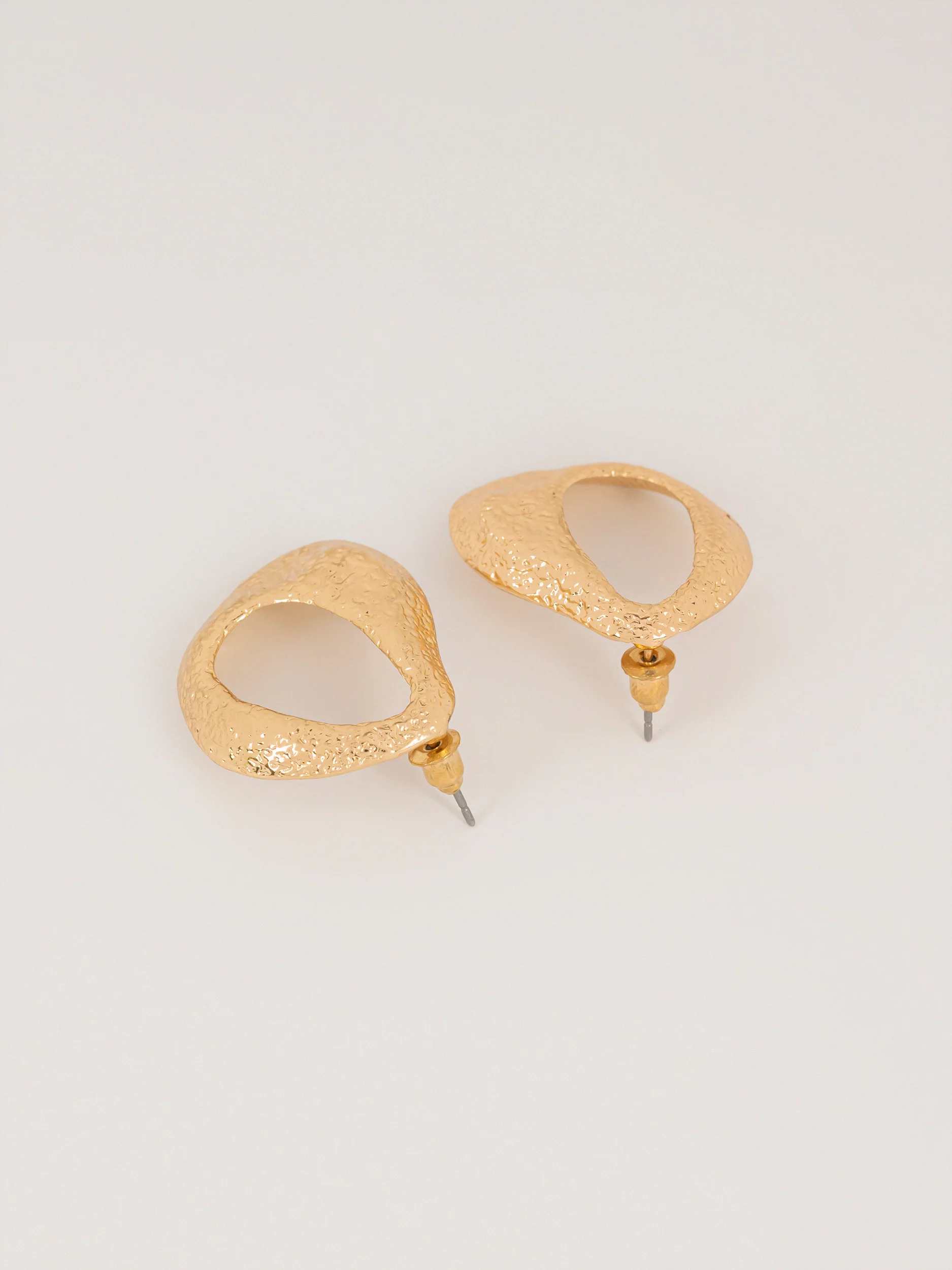 Geometric Textured Earrings - Image 2
