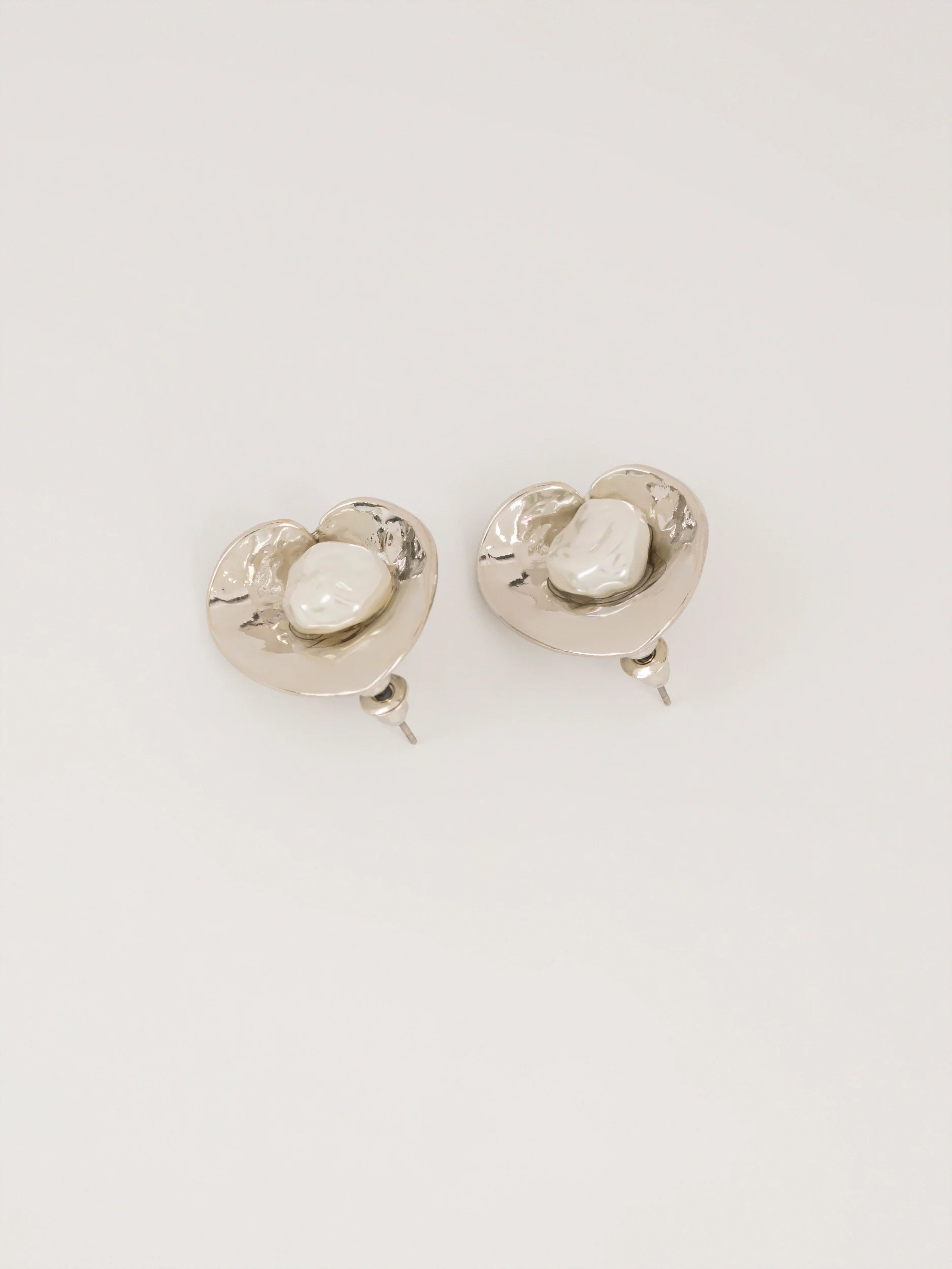 Pearl Stud Earrings - Image 2