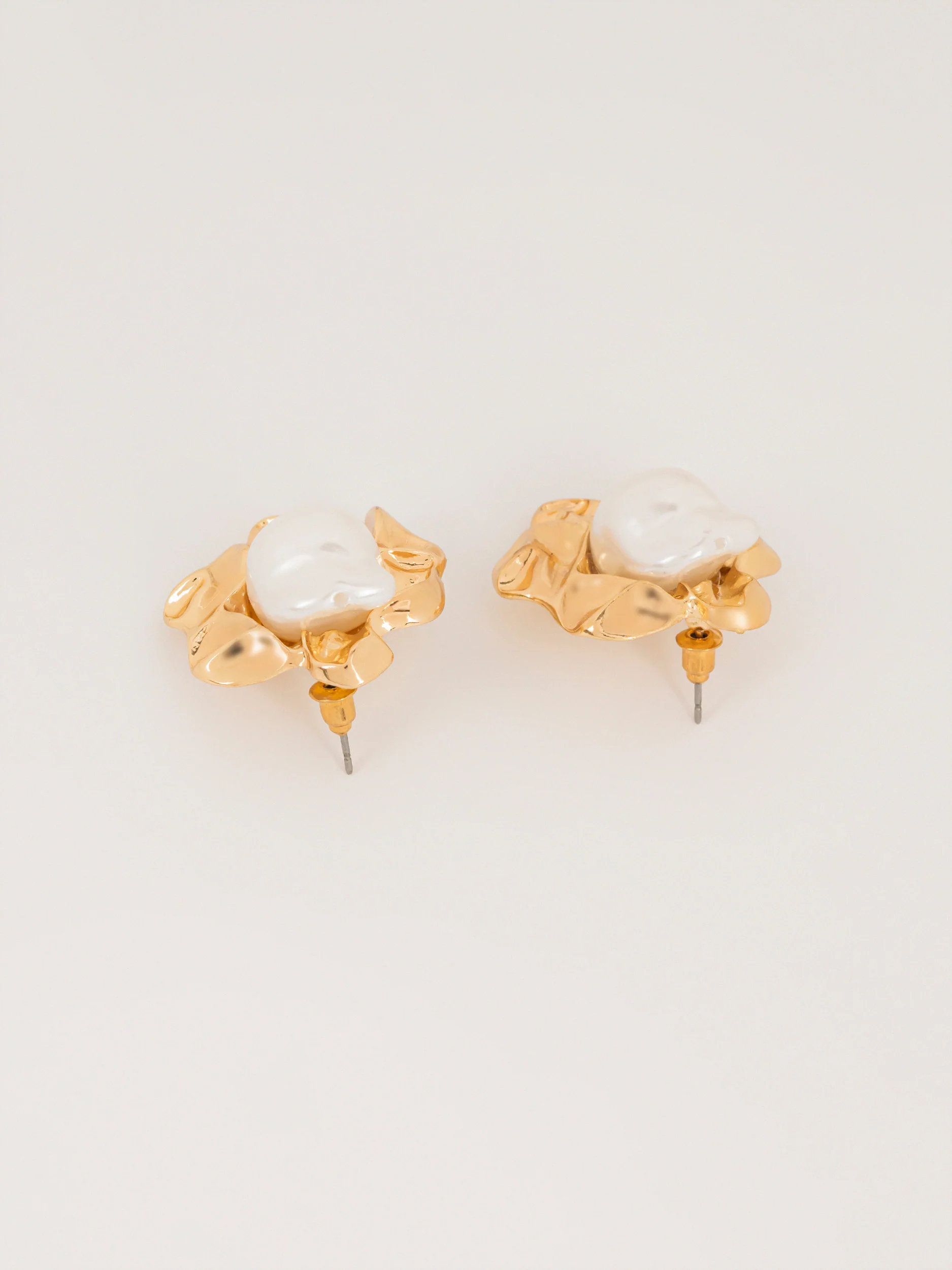 Floral Pearl Earrings - Image 2