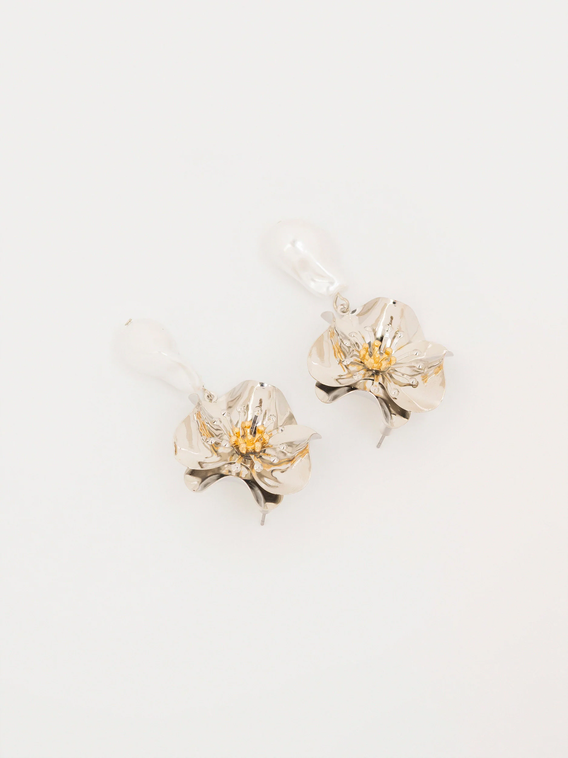 Floral Drop Earrings - Image 2