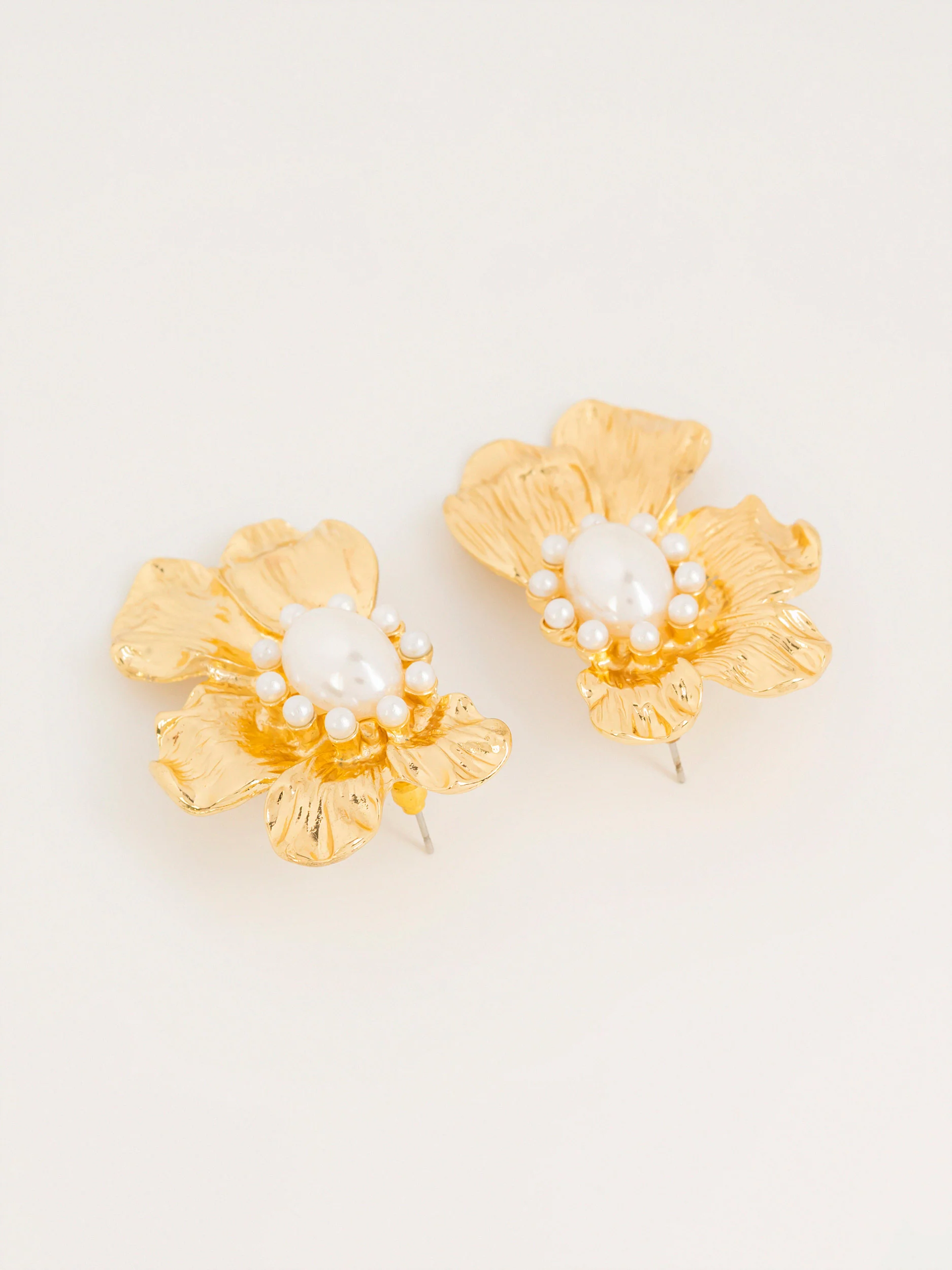 Floral Stud Earrings - Image 2