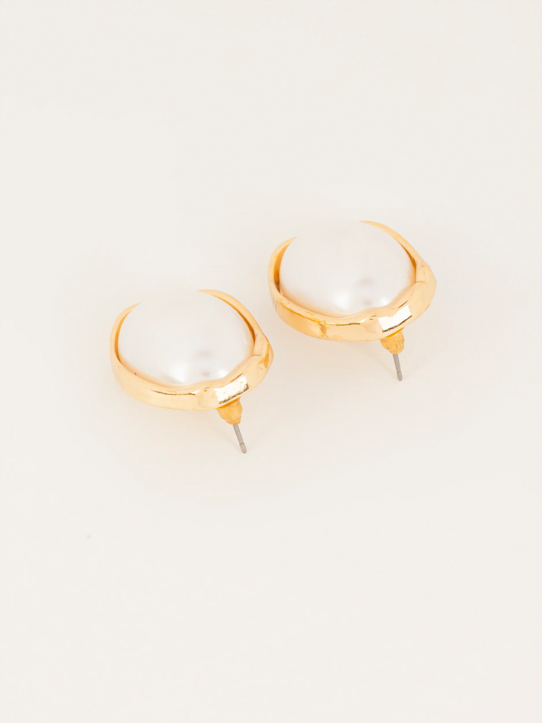 Oval Pearl Studs - Image 2