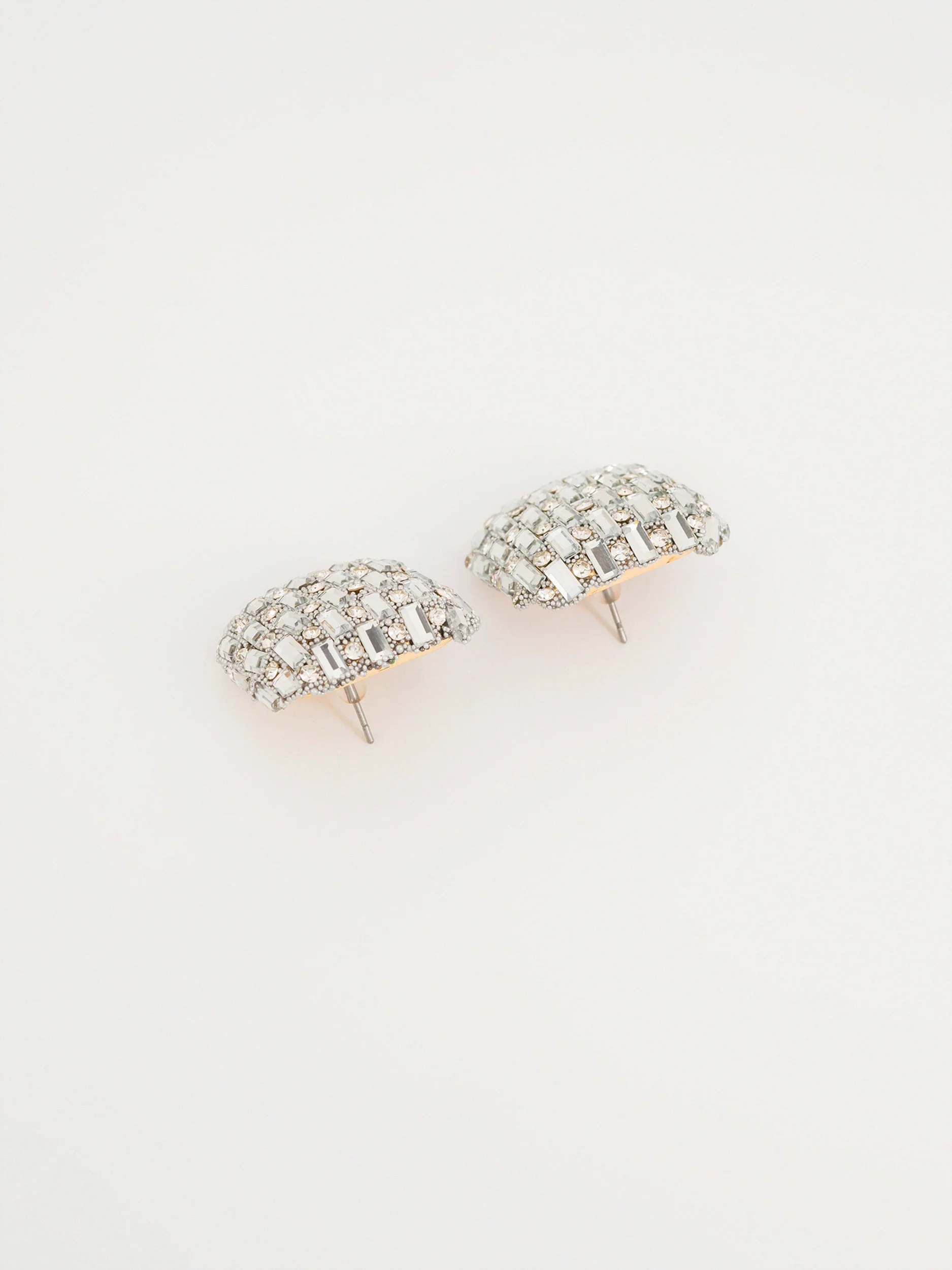Embellished Squre Stud Earrings - Image 2