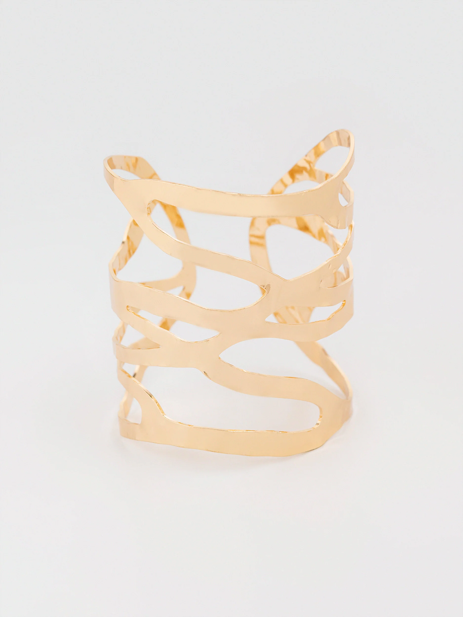 Wavy Cage Cuff Bracelet - Image 2