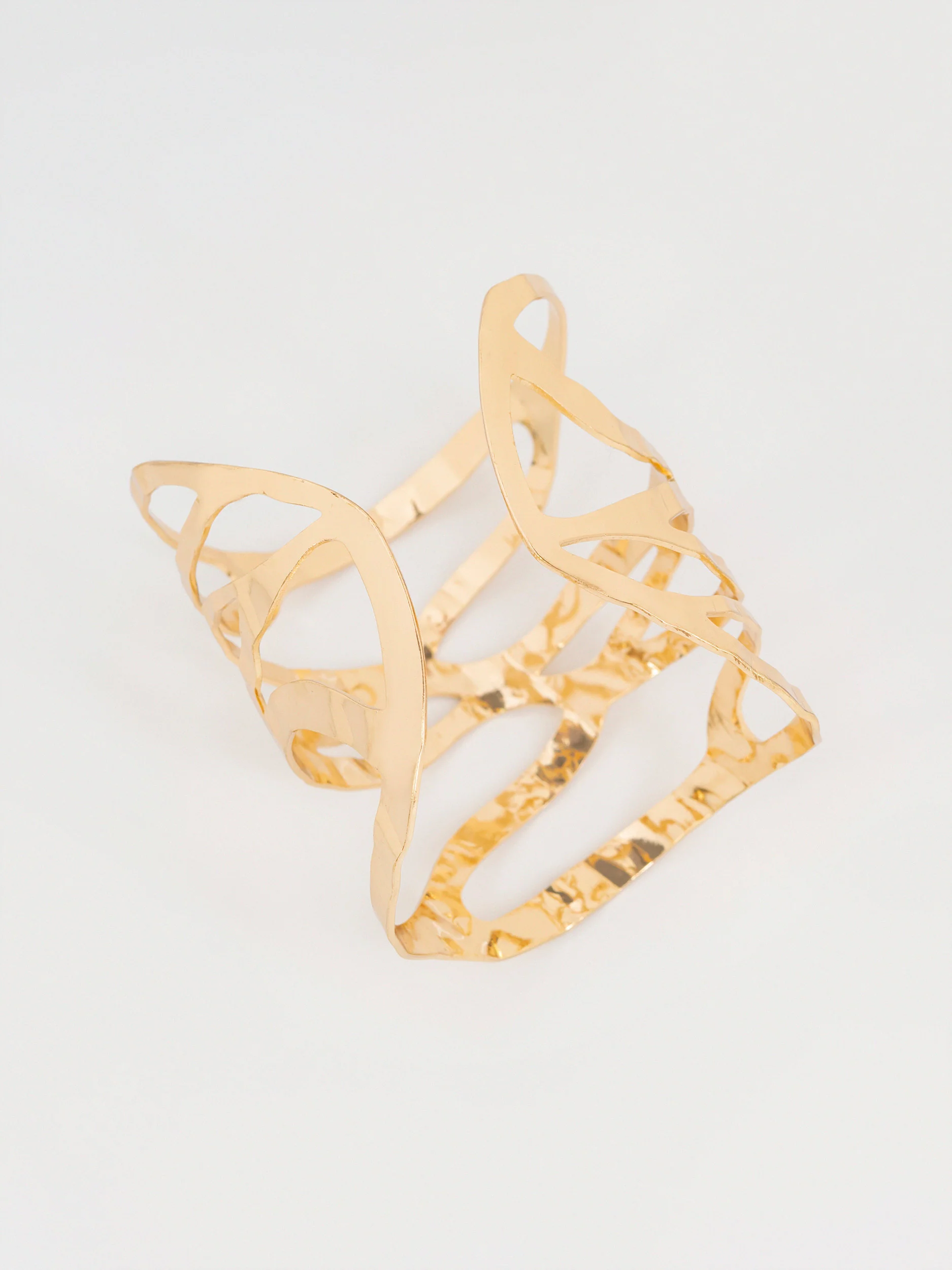 Wavy Cage Cuff Bracelet - Image 3