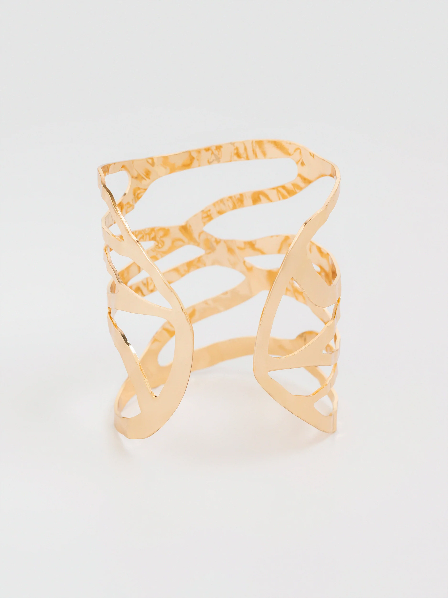 Wavy Cage Cuff Bracelet - Image 4