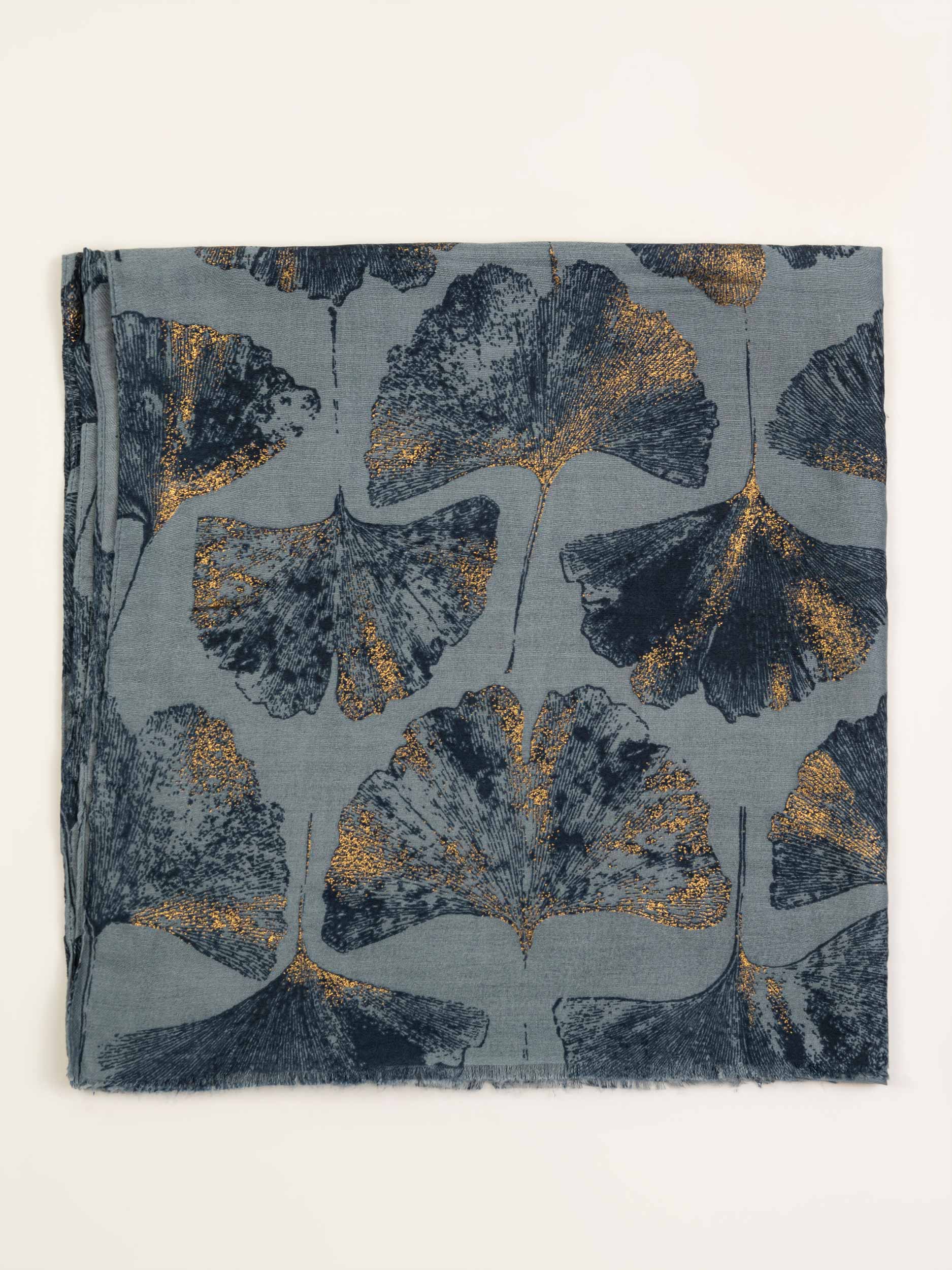 Ginkgo leaf print Scarf - Image 3