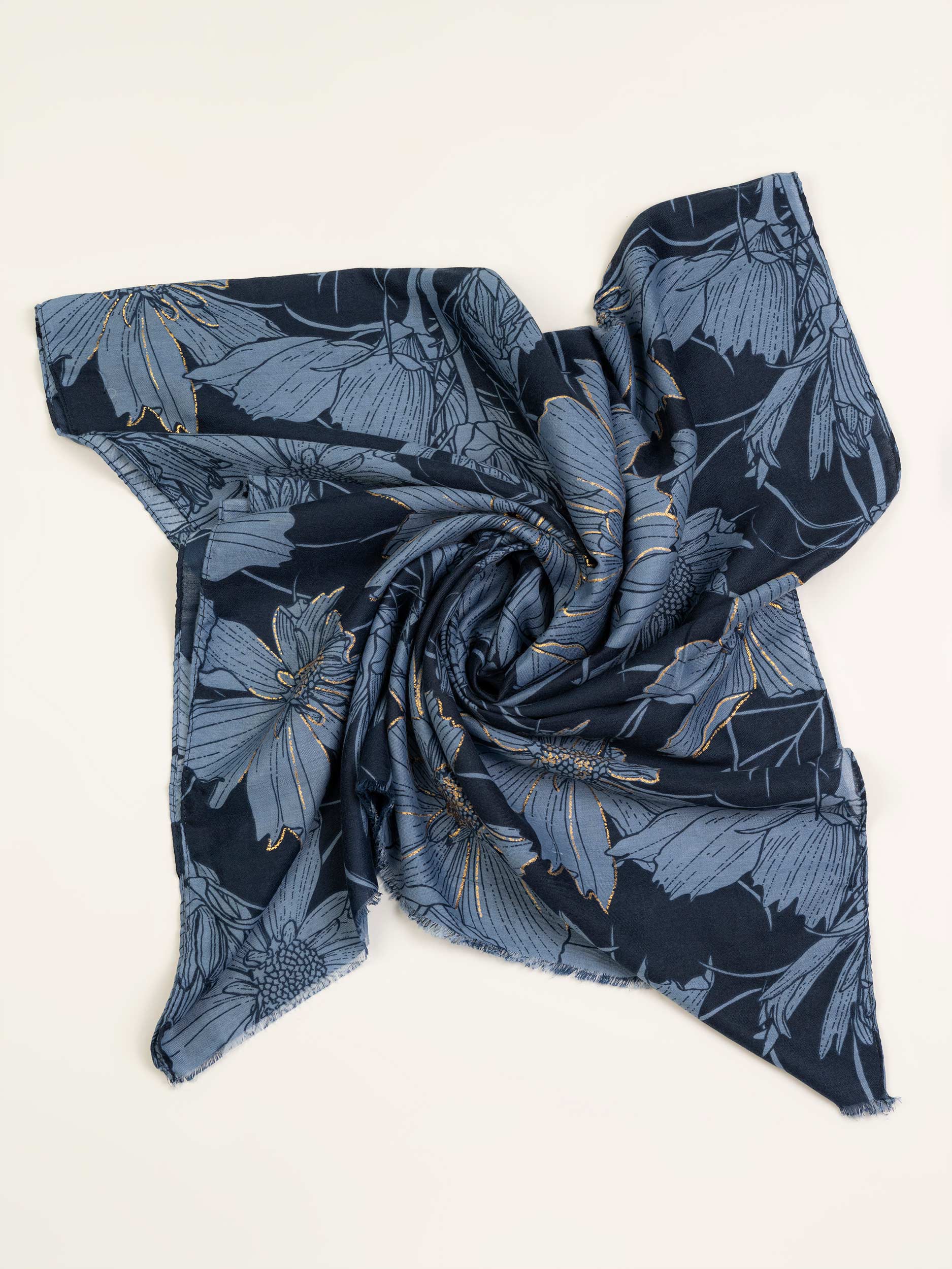 Floral Printed Scarf - Image 2