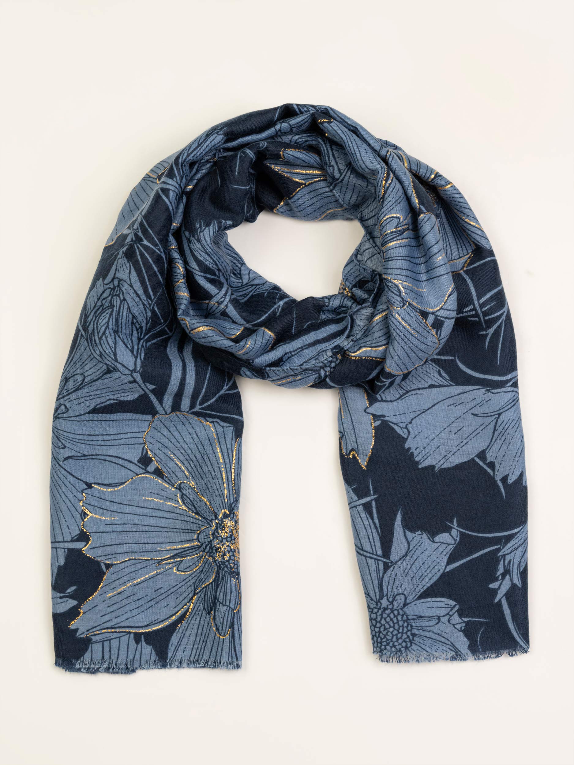 Floral Printed Scarf - Image 3