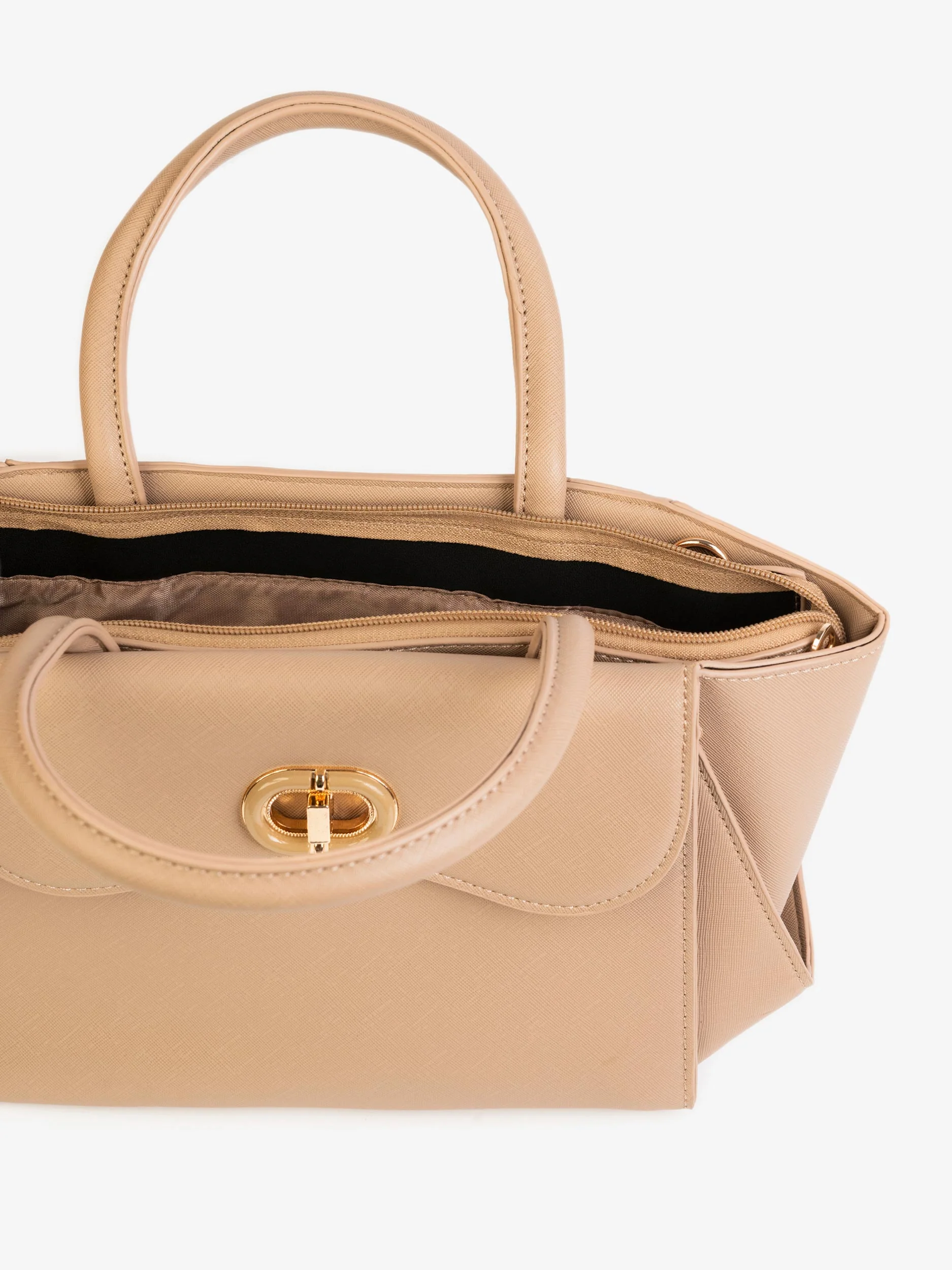 Structured Flap Handbag - Image 4