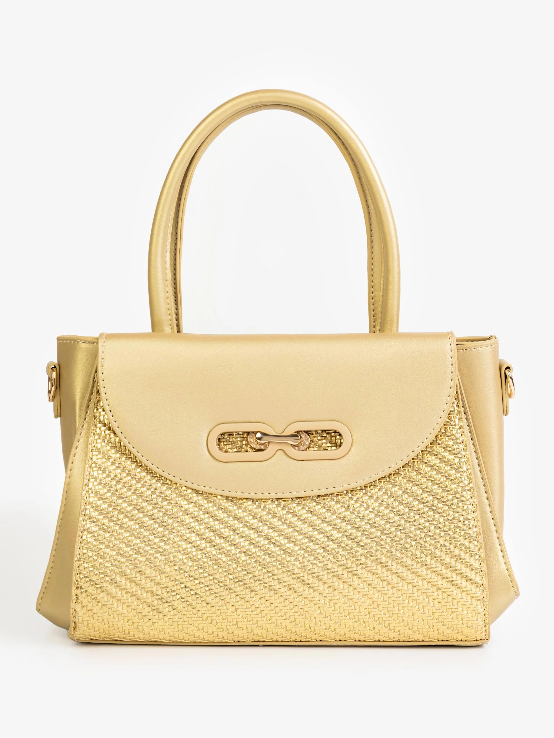 Textured Panel Handbag - Image 2