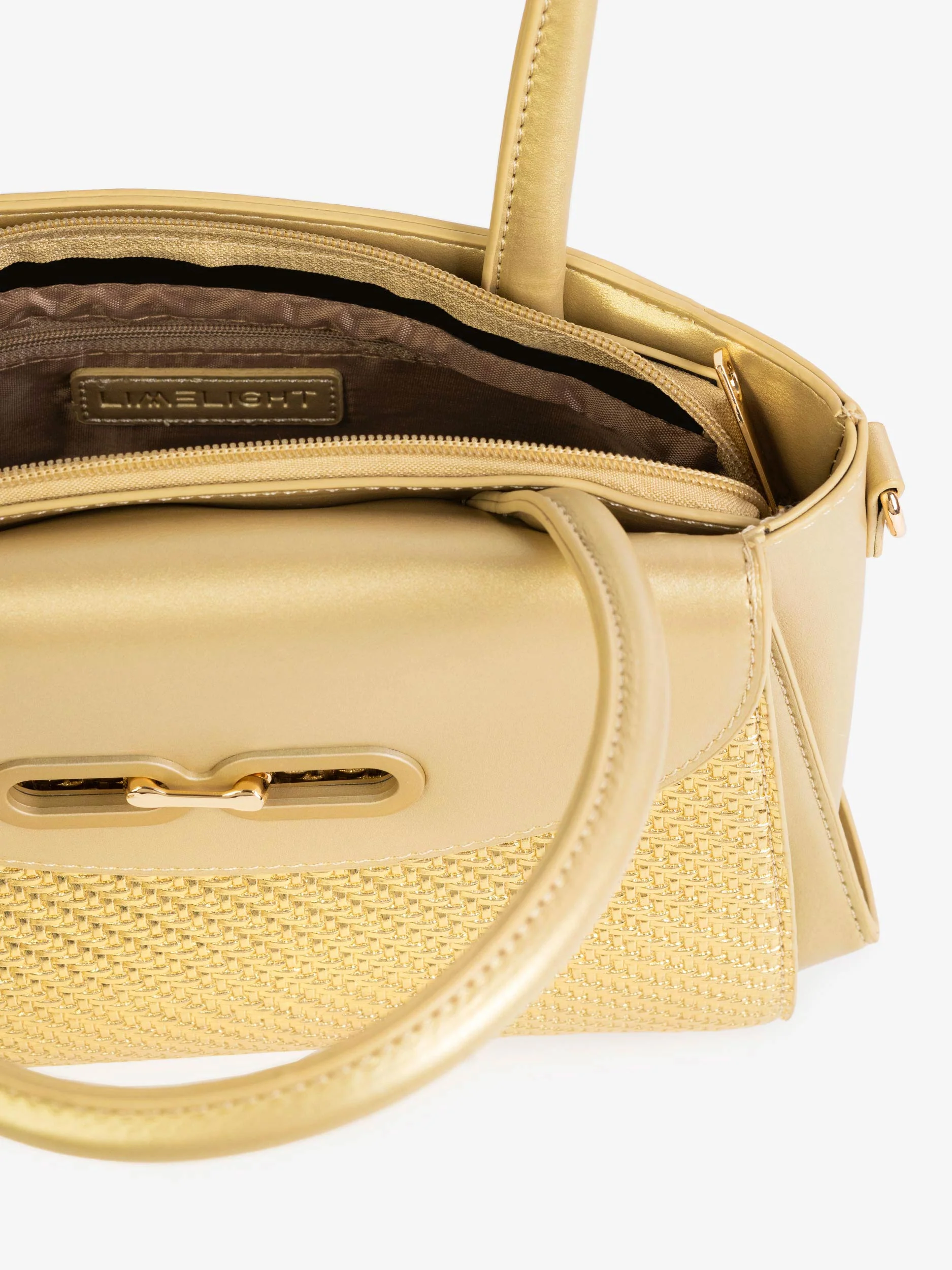 Textured Panel Handbag - Image 4