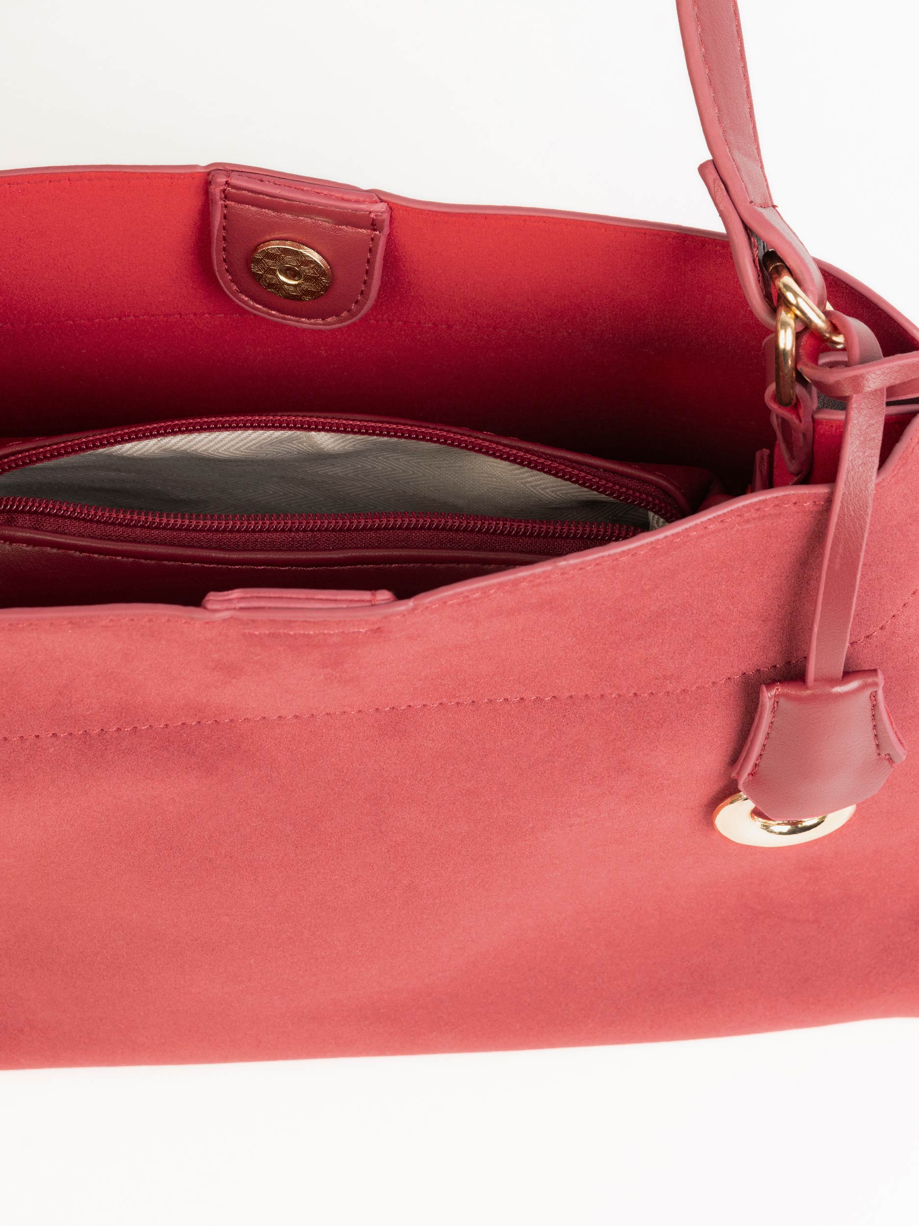 Suede Handbag - Image 4