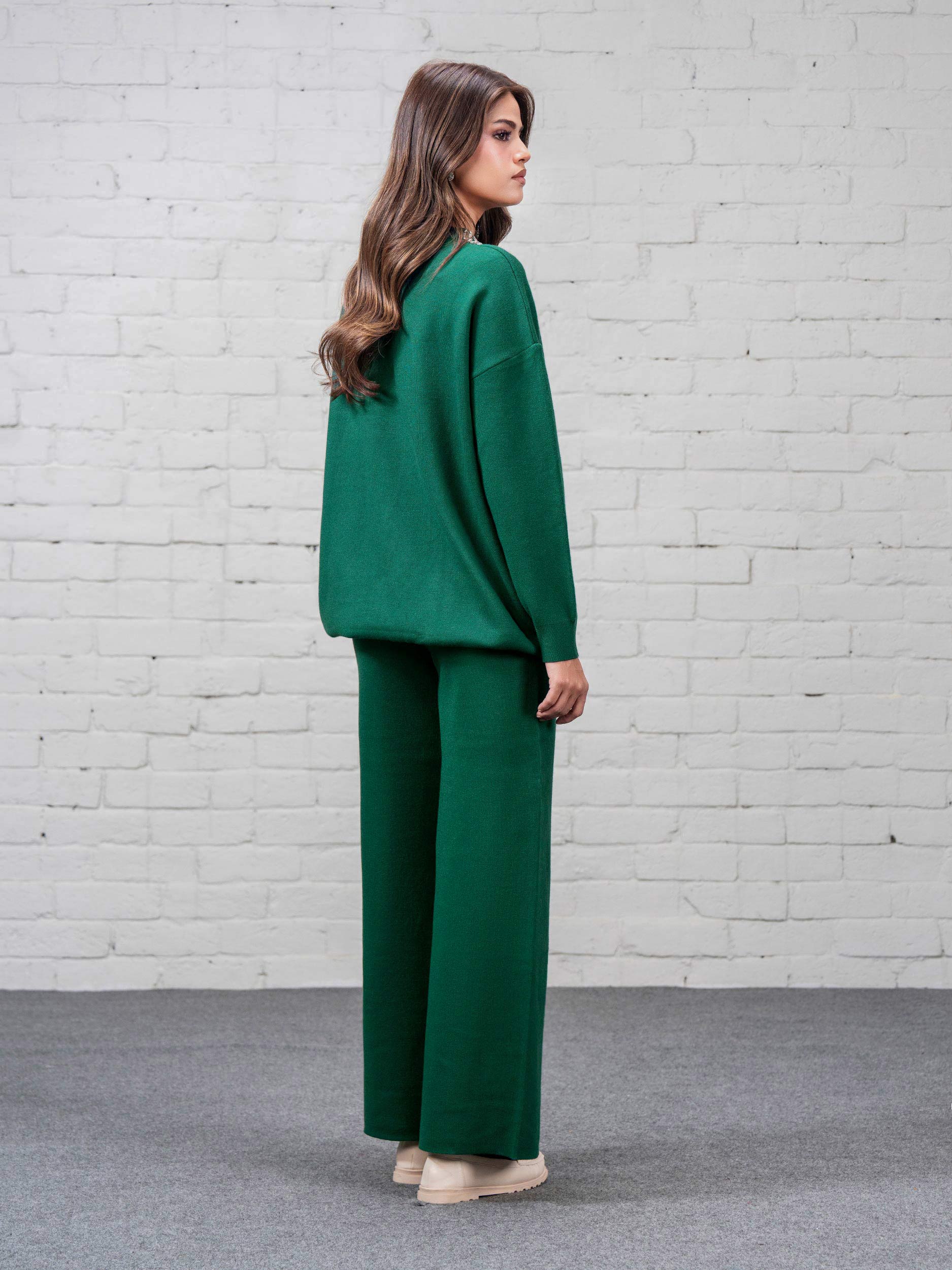 Knitted Co-ord Set-Embellished - Image 3
