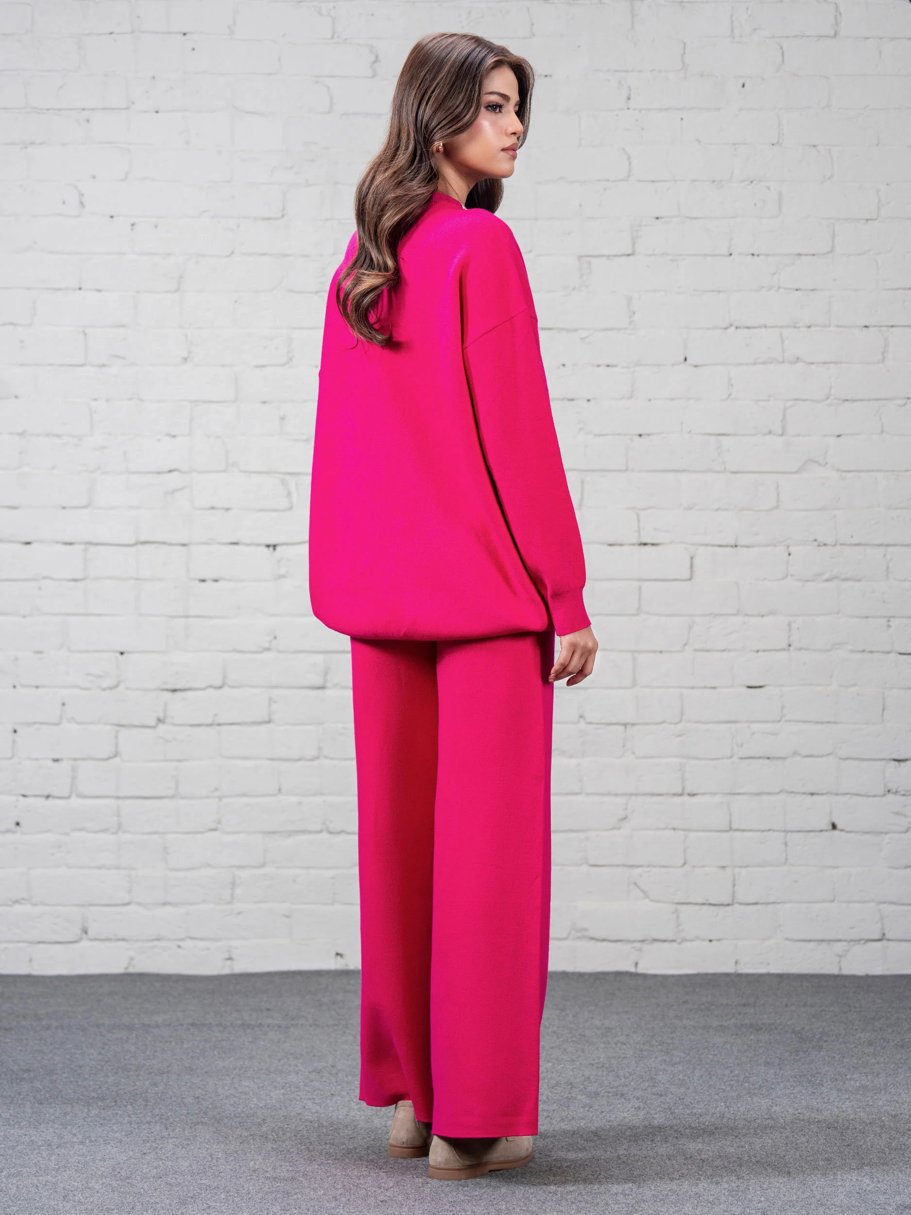 Knitted Co-ord Set-Embellished - Image 3