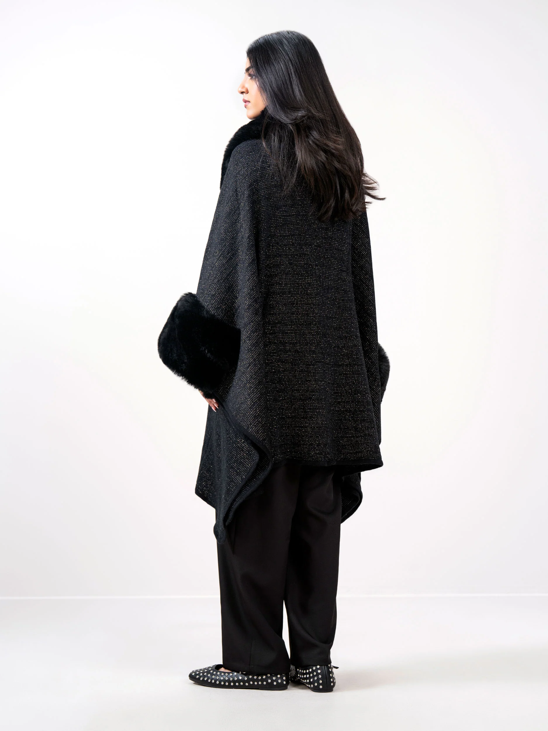 Woolen Blend Cape - Image 3