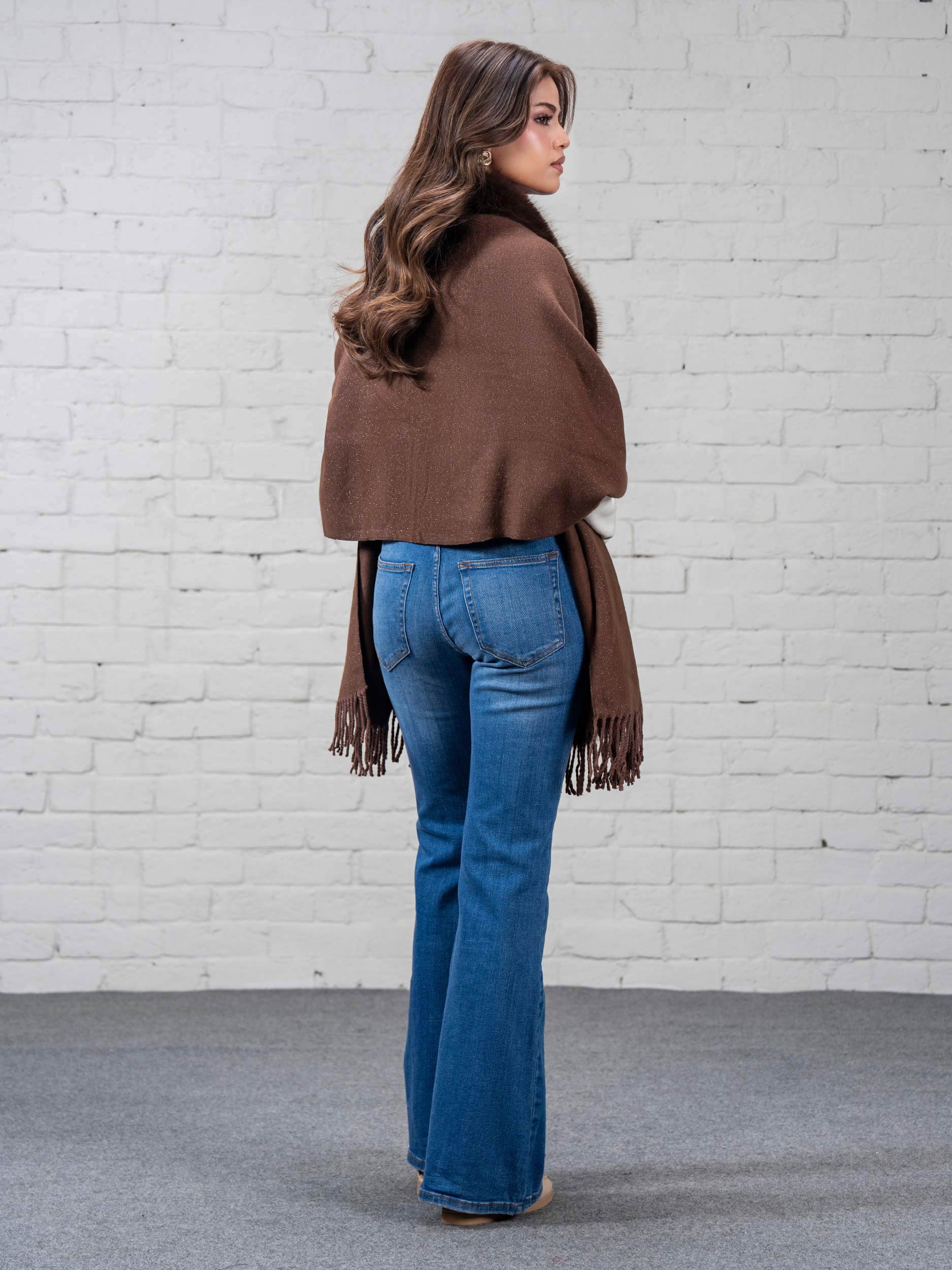 Woolen Fur Cape - Image 4