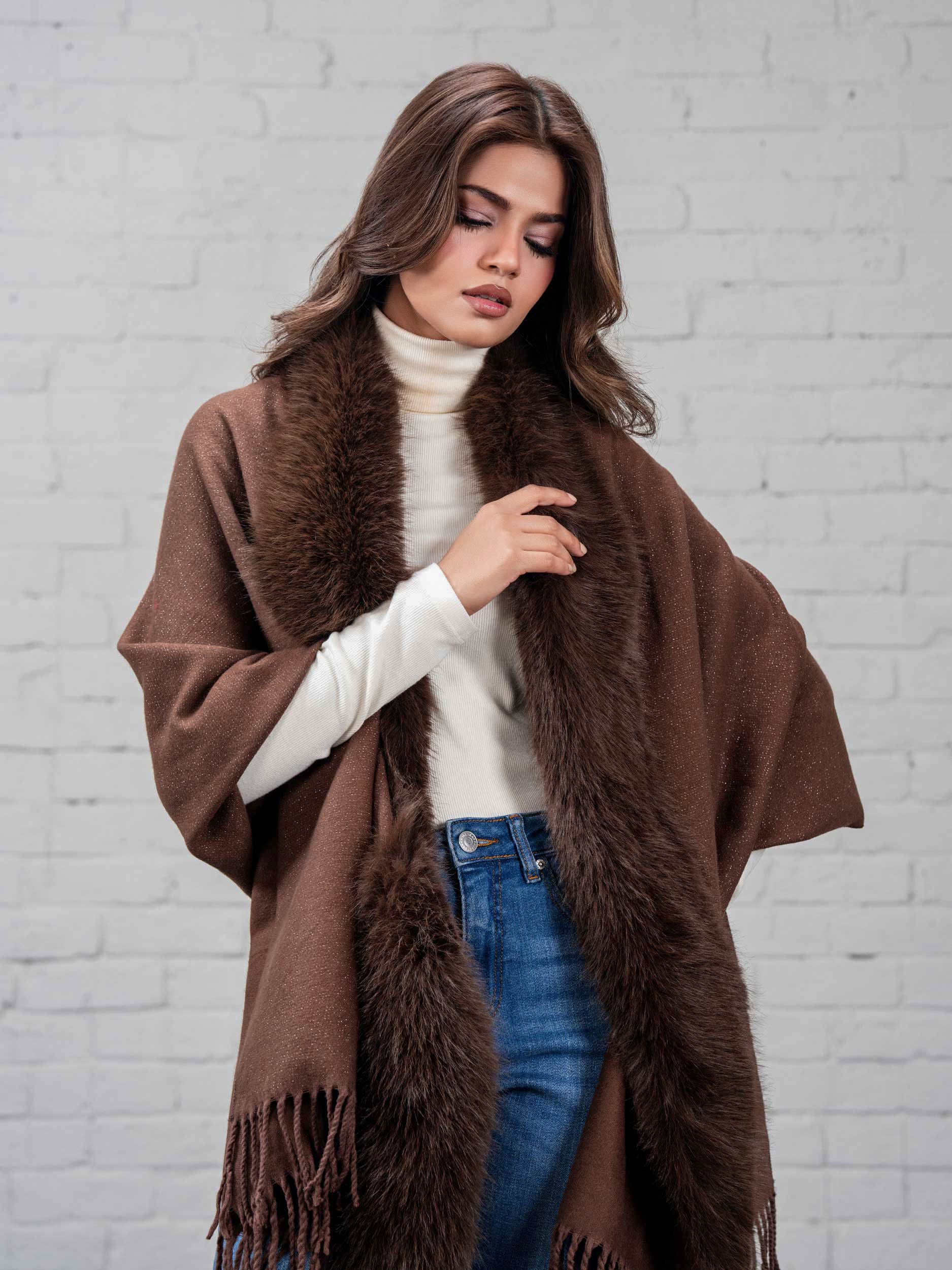 Woolen Fur Cape - Image 5