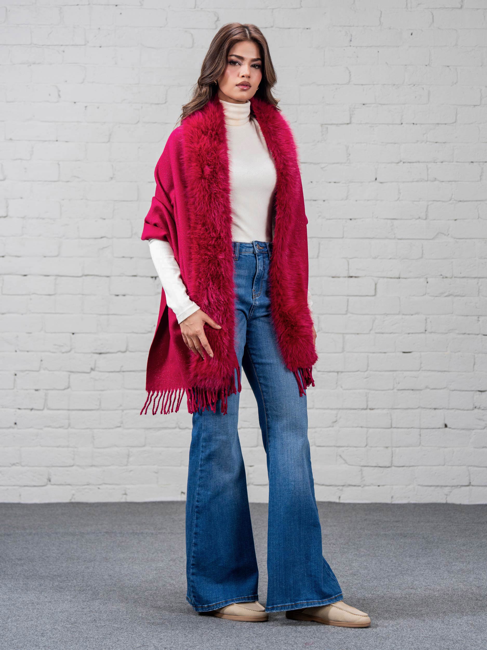 Woolen Fur Cape - Image 2