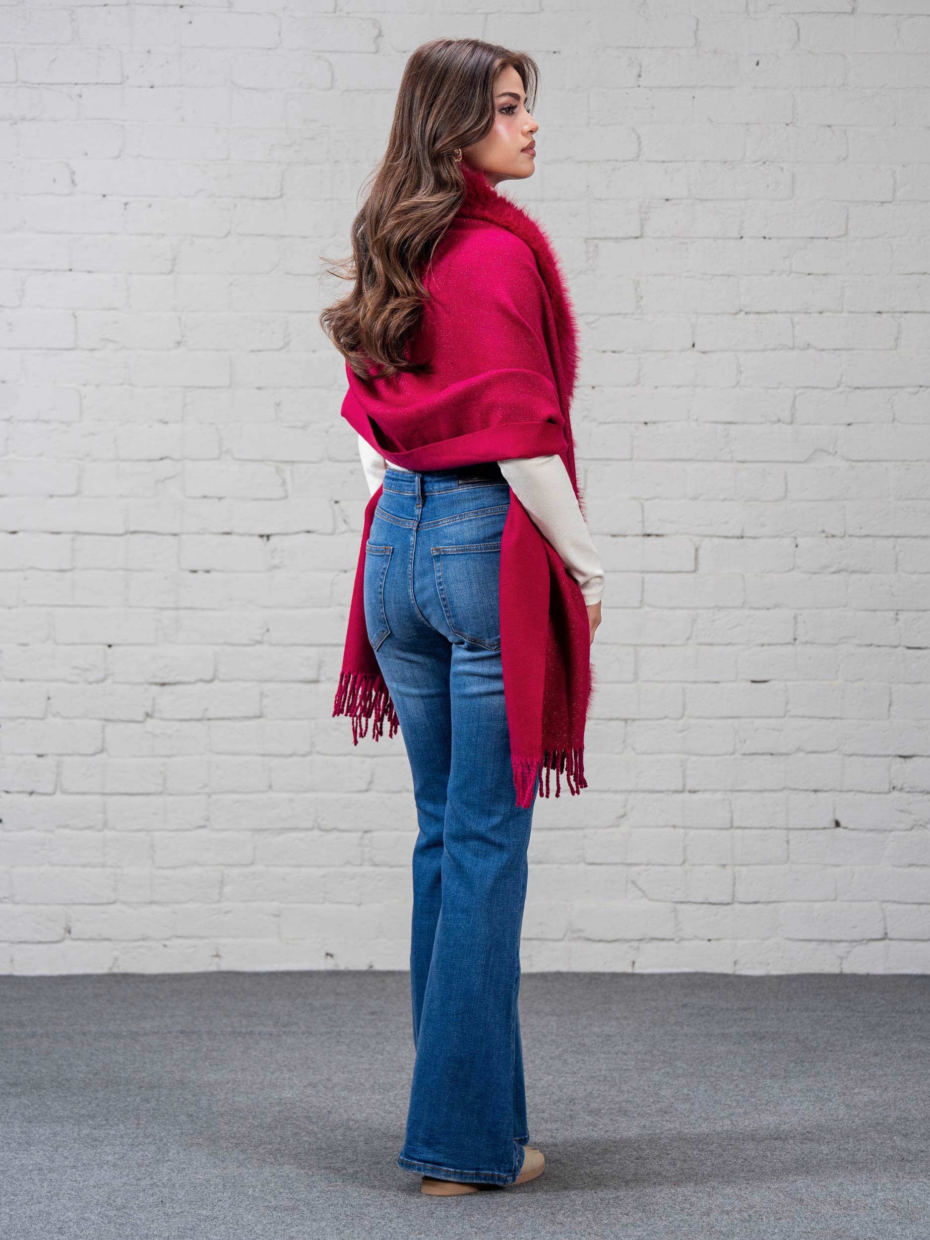 Woolen Fur Cape - Image 3