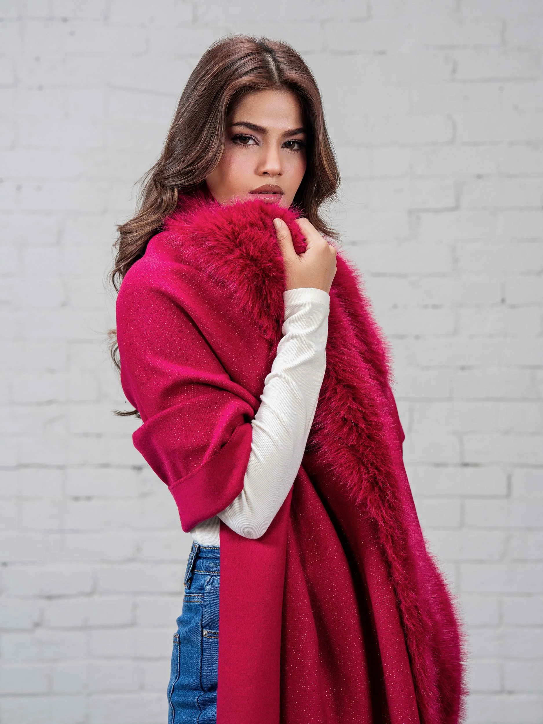 Woolen Fur Cape - Image 5