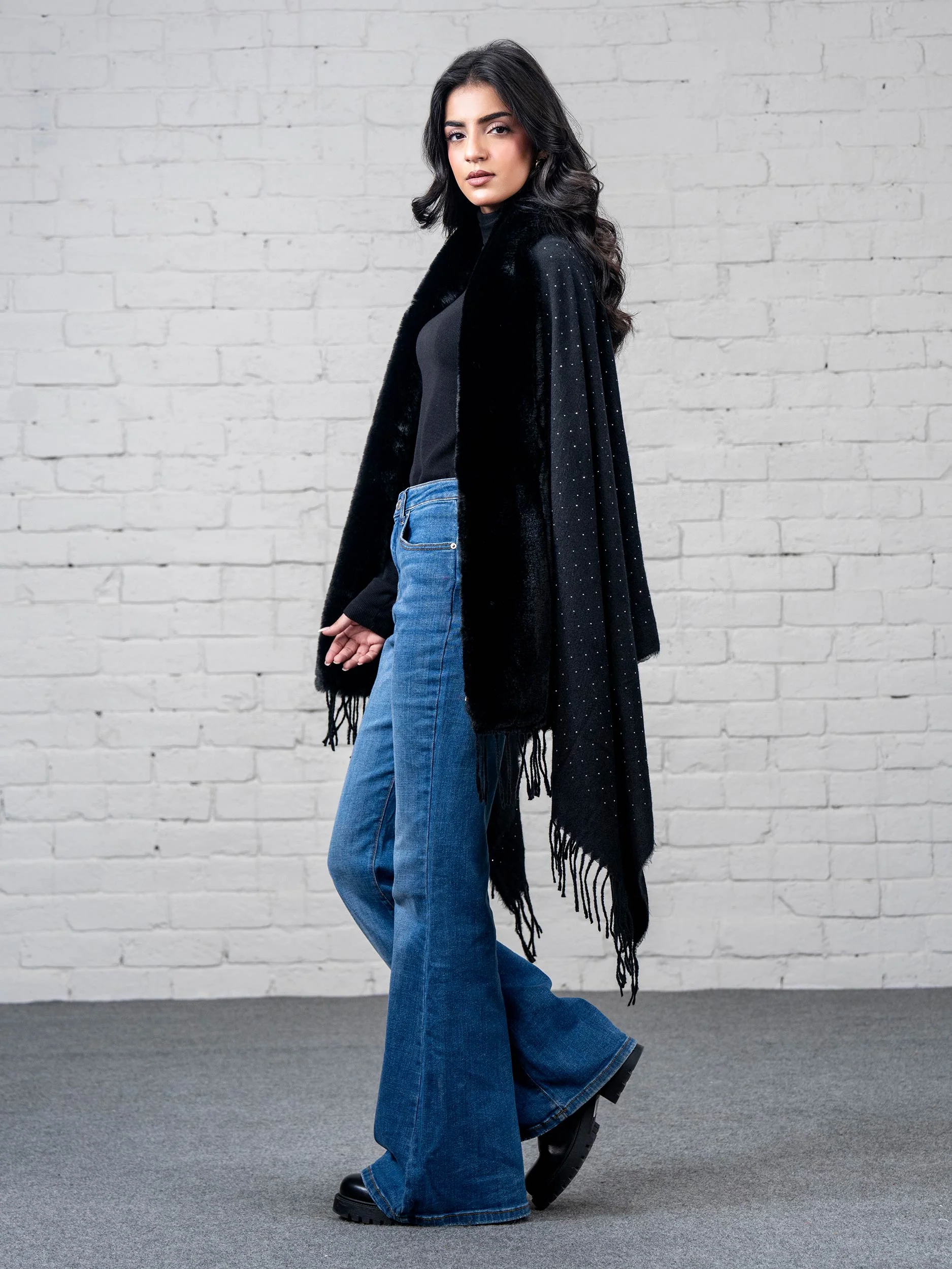 Cape Shawl- Embellished - Image 3
