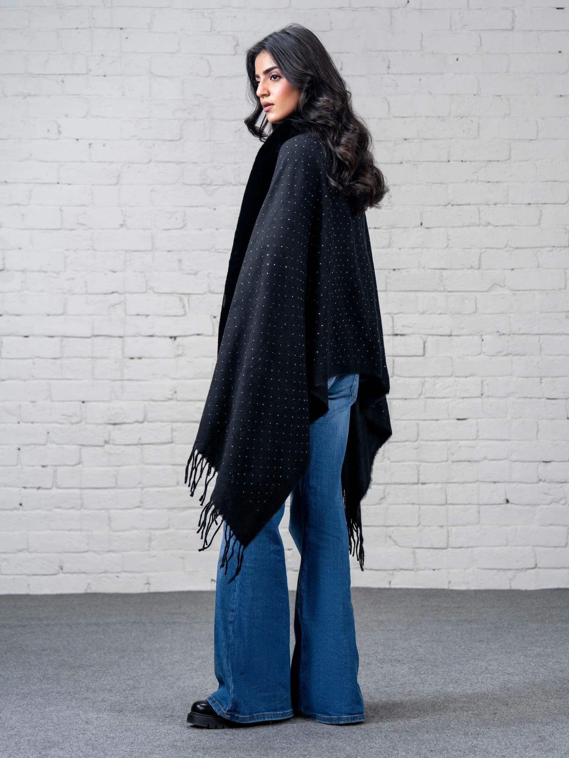 Cape Shawl- Embellished - Image 4